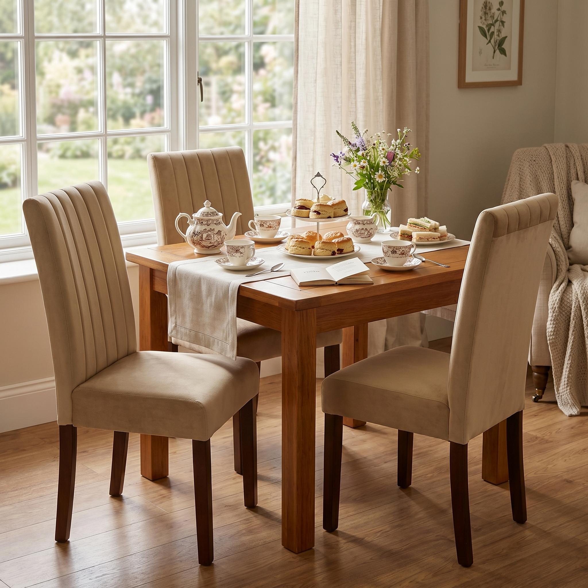 Open Box Homy Casa FAWN TAUPE A "18.11'' W x 24.02'' D x 40.16'' H" Dining Chair for Kitchen & Dining Room