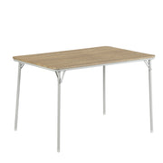 FernX 43” Wooden Folding Dining Table Oak White