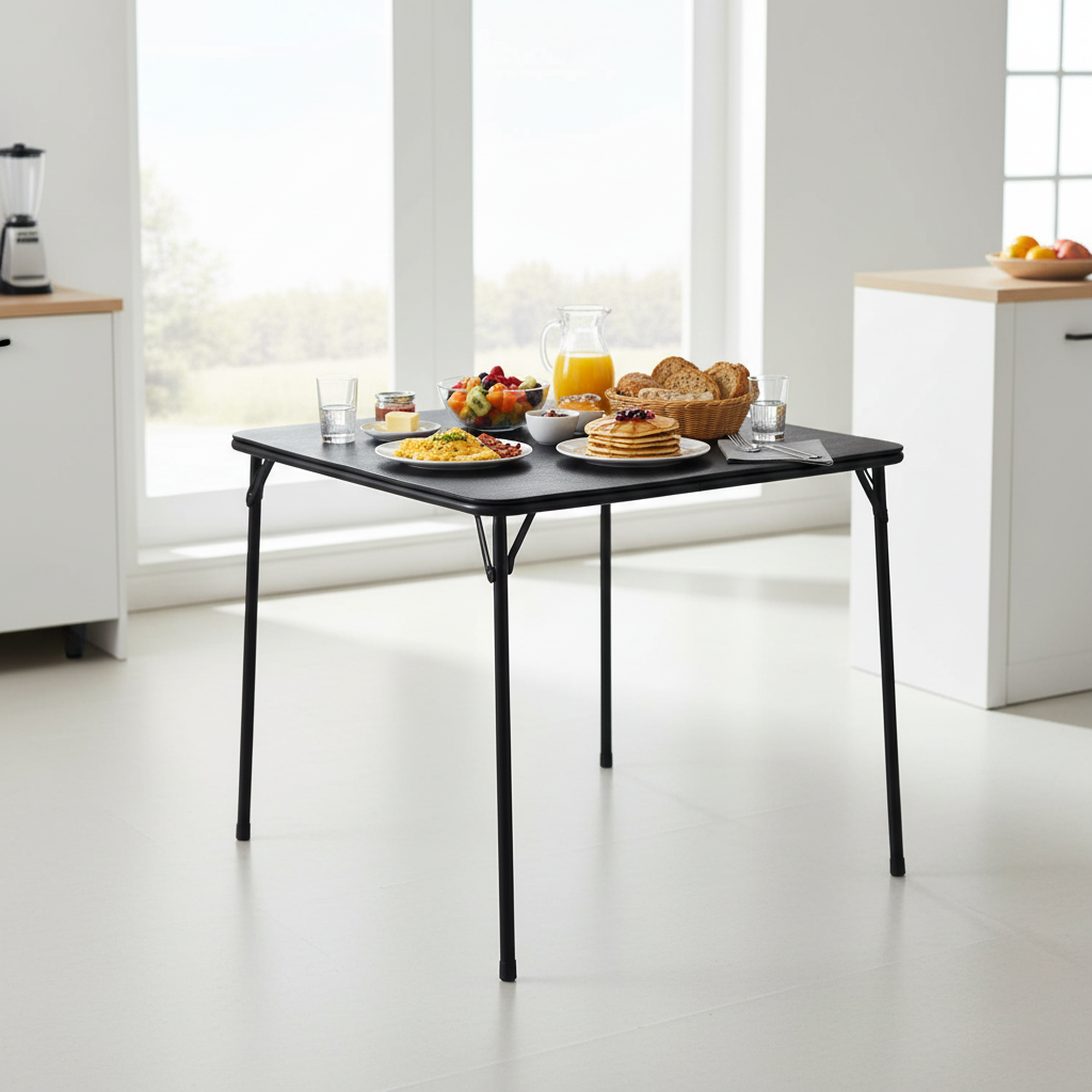 Homy Casa Fern 33.7” Space-Saving Folding Table for Dining and Work