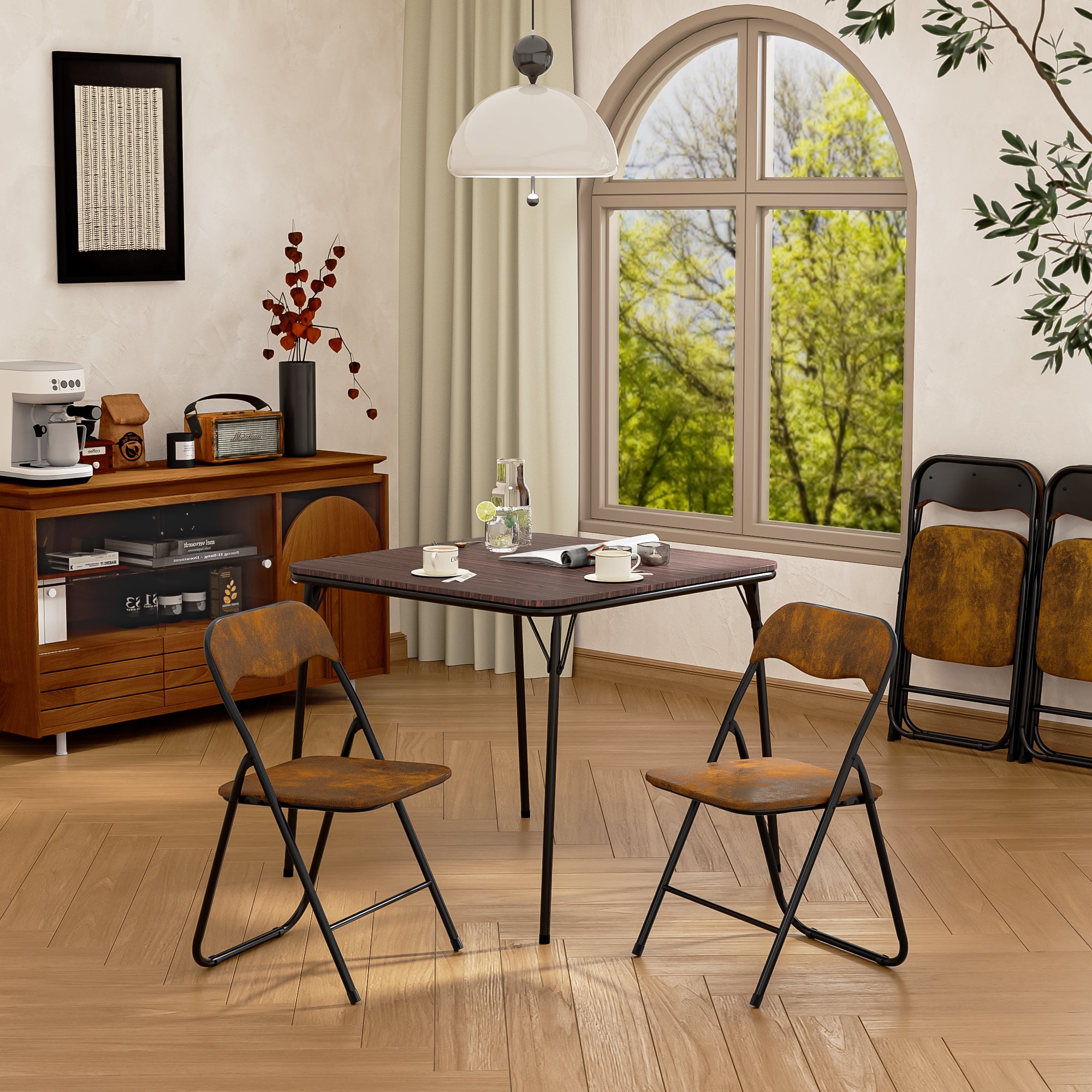 Fern 34" Folding Table Compact Space Saving