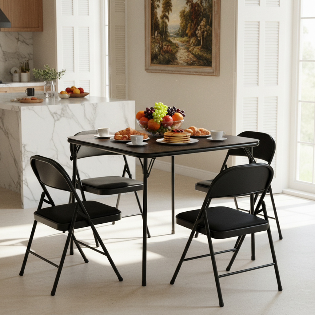 Fern 34" Folding Table Compact Space Saving
