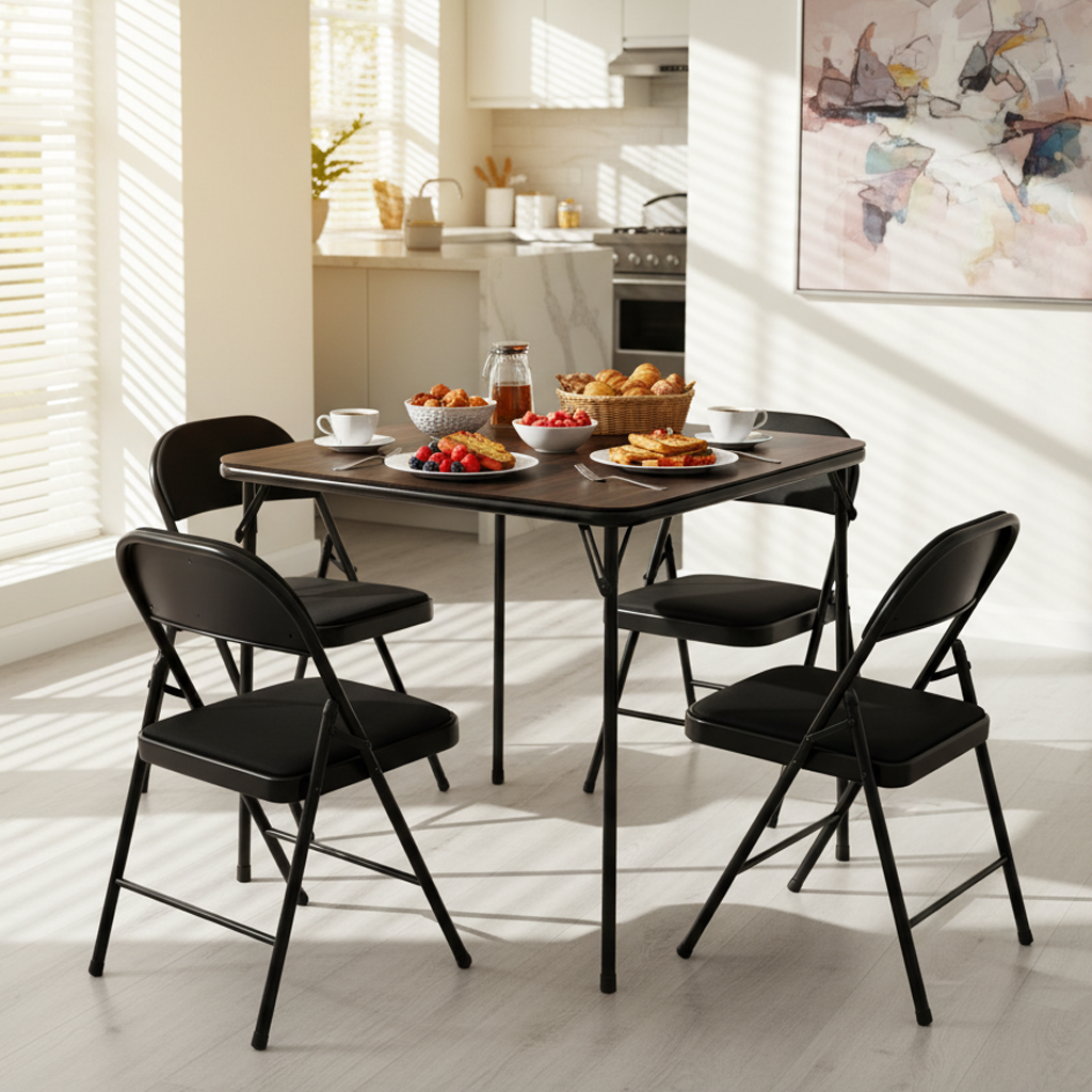 Fern 34" Folding Table Compact Space Saving