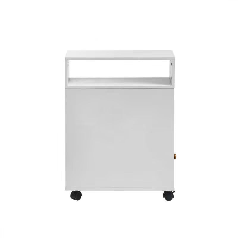 Homy Casa FIORA N 19.7" x 9.8" x 27.6" Rolling Storage Table for Home and Office
