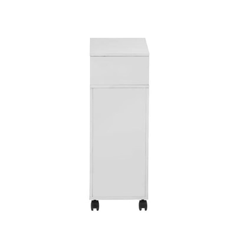 Homy Casa FIORA N 19.7" x 9.8" x 27.6" Rolling Storage Table for Home and Office