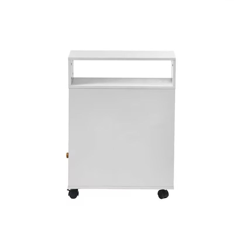 Homy Casa FIORA N 19.7" x 9.8" x 27.6" Rolling Storage Table for Home and Office