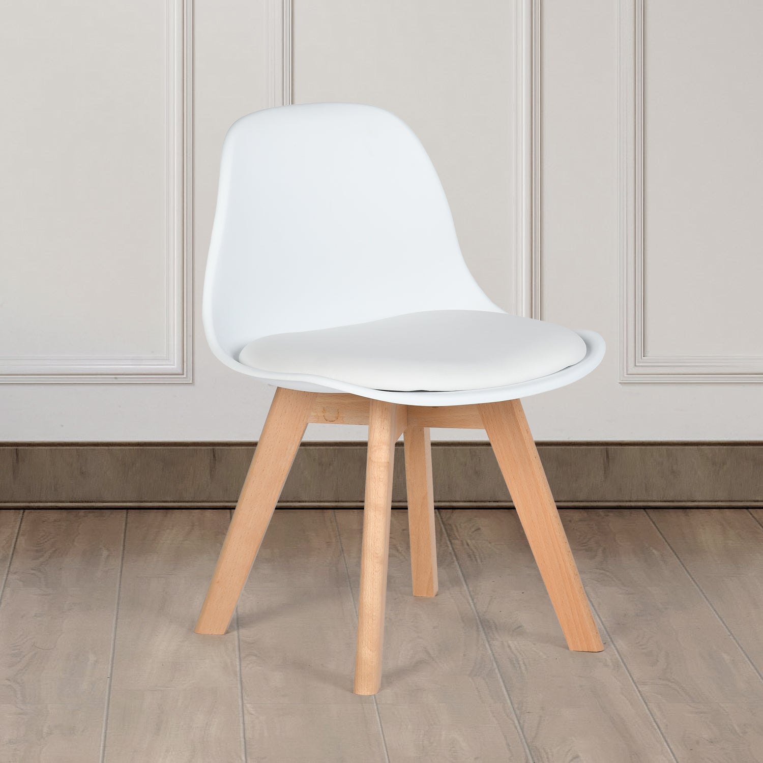 Frankfurt Small Dining Chair with Wooden Legs - Set of 4