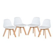 Frankfurt wooden leg Plastic seat Toddler Chair