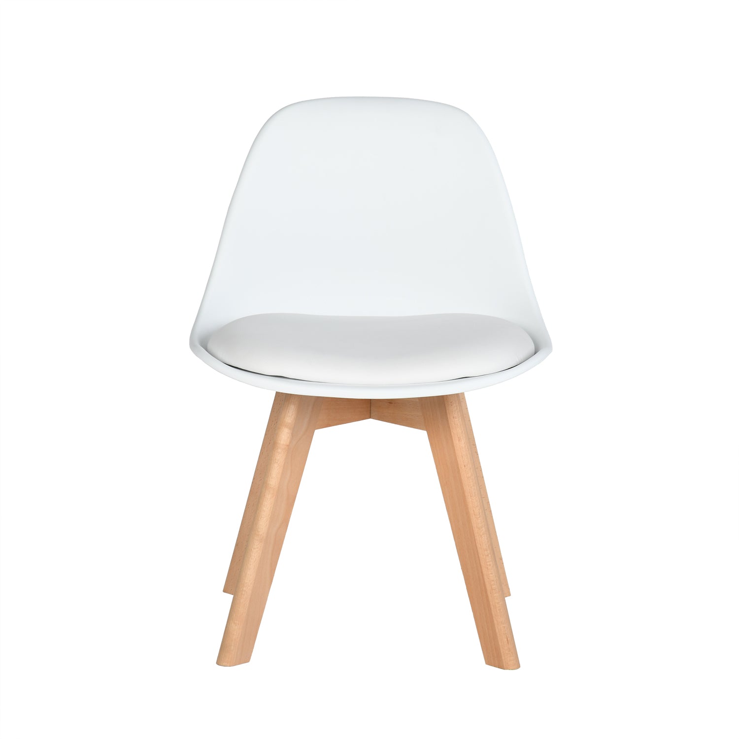 Homy Casa FRANKFURT WHITE D 4PCS "18.9'' x 22.05'' x 32.28''" Modern Dining Chair Set for Kitchen & Dining Room