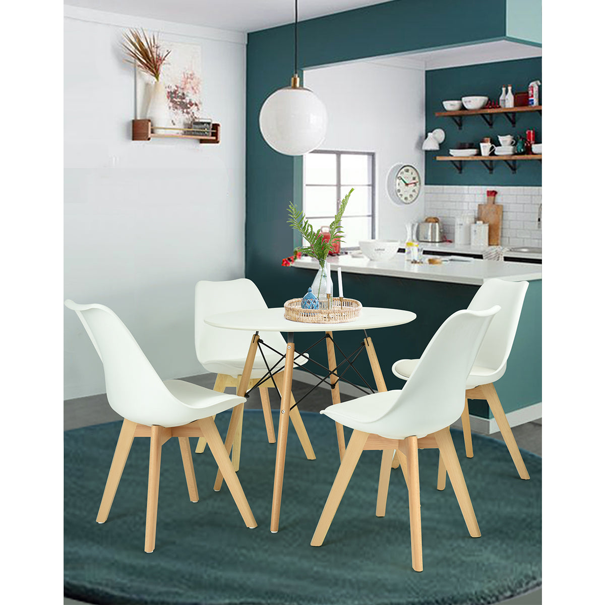 Chad 31.5“ Round Top Kitchen Dining Table