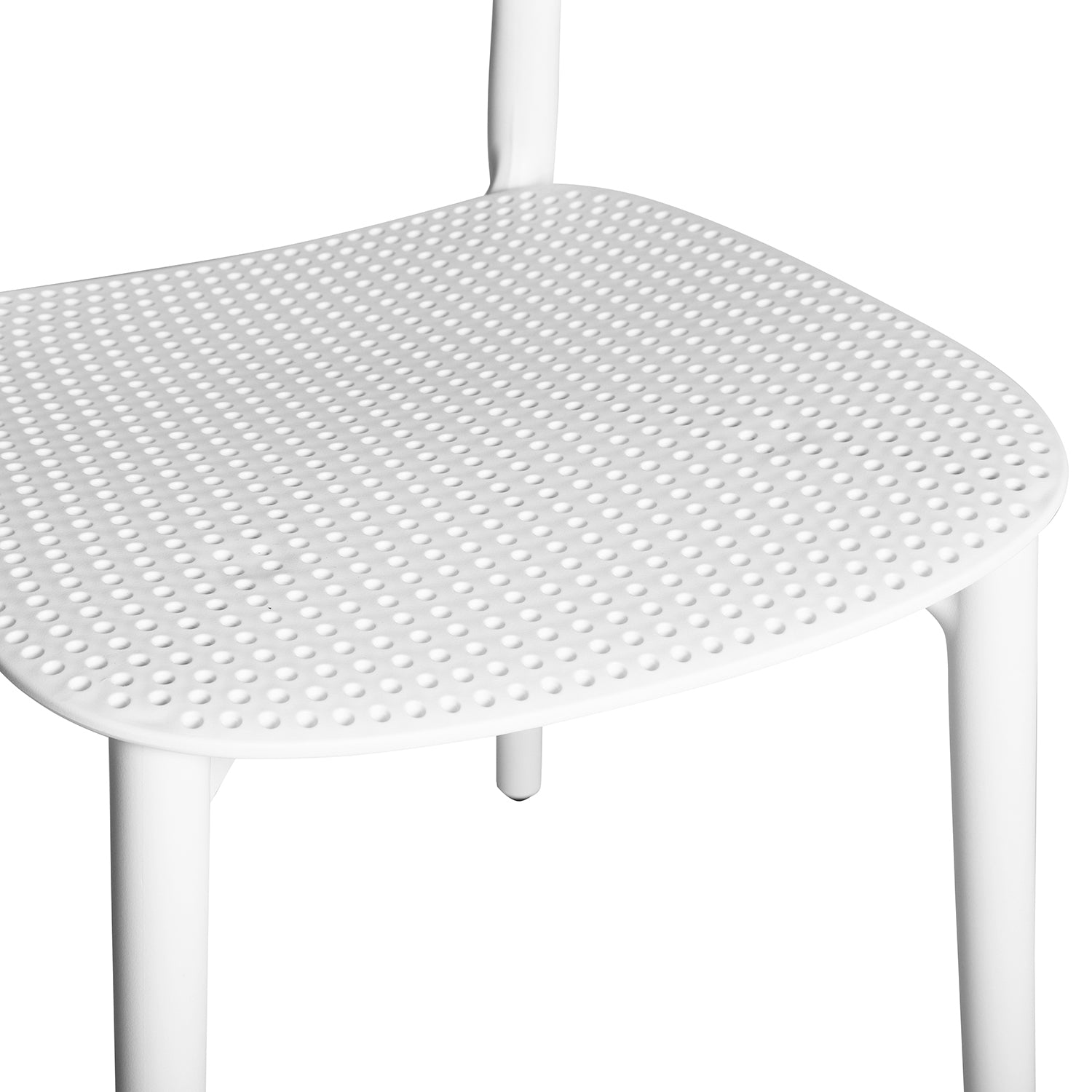 Homy Casa Clift 5PC Dining Table Set 31.5” White Round Table with 4 Gadgetbloke Dining Chairs