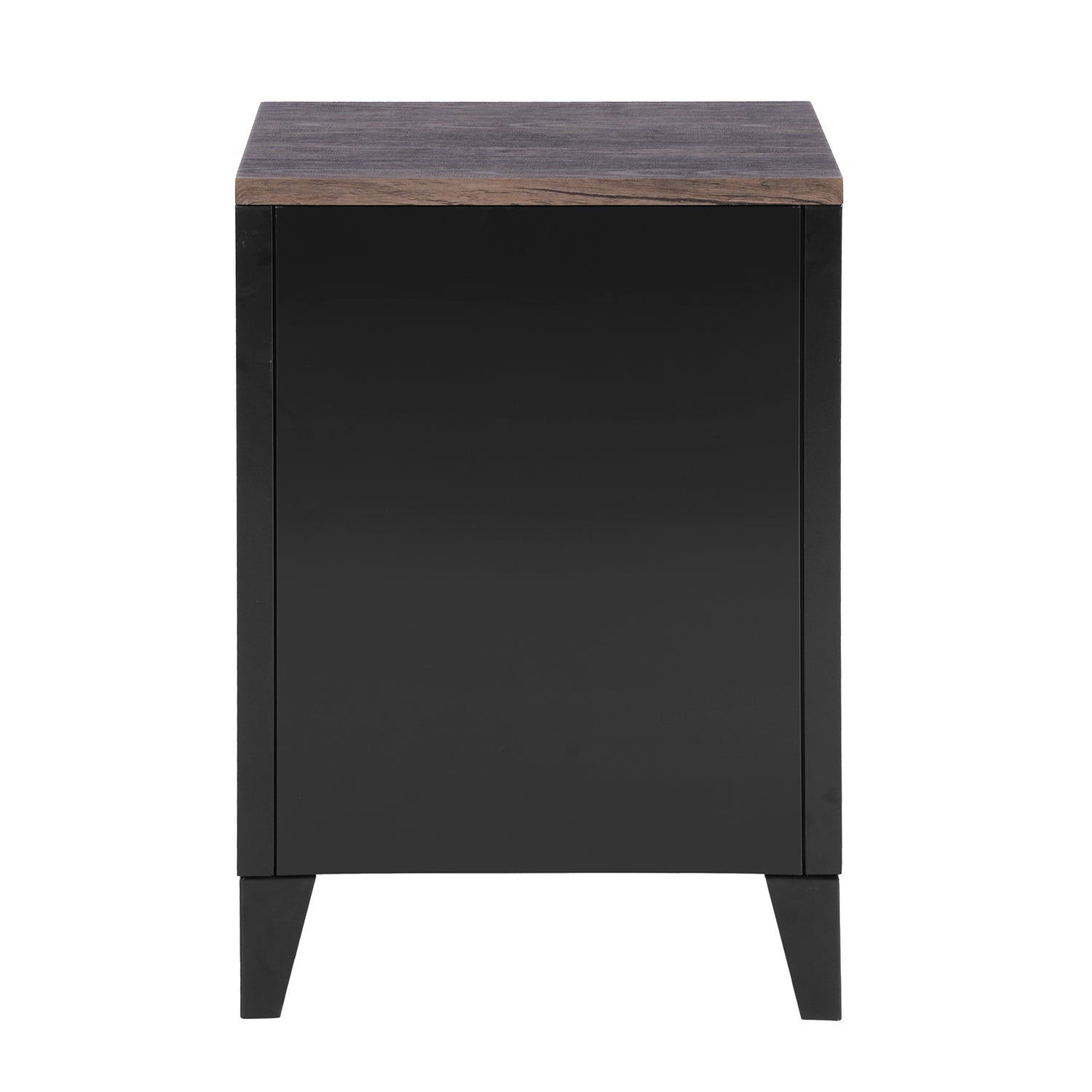 Homy Casa GRAVES BLACK MDFT A Media Storage Cabinet Open Box