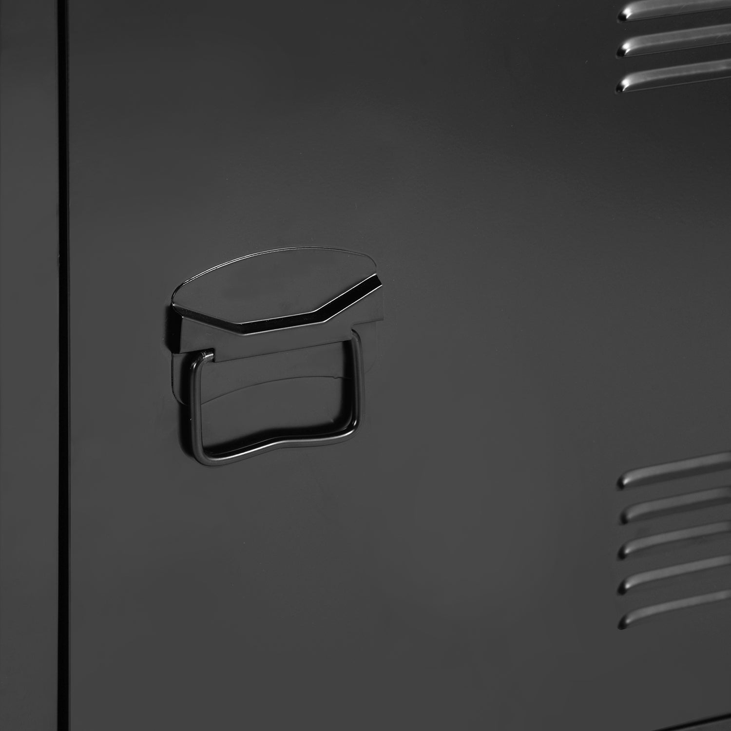 Homy Casa GRAVES BLACK MDFT A Media Storage Cabinet Open Box
