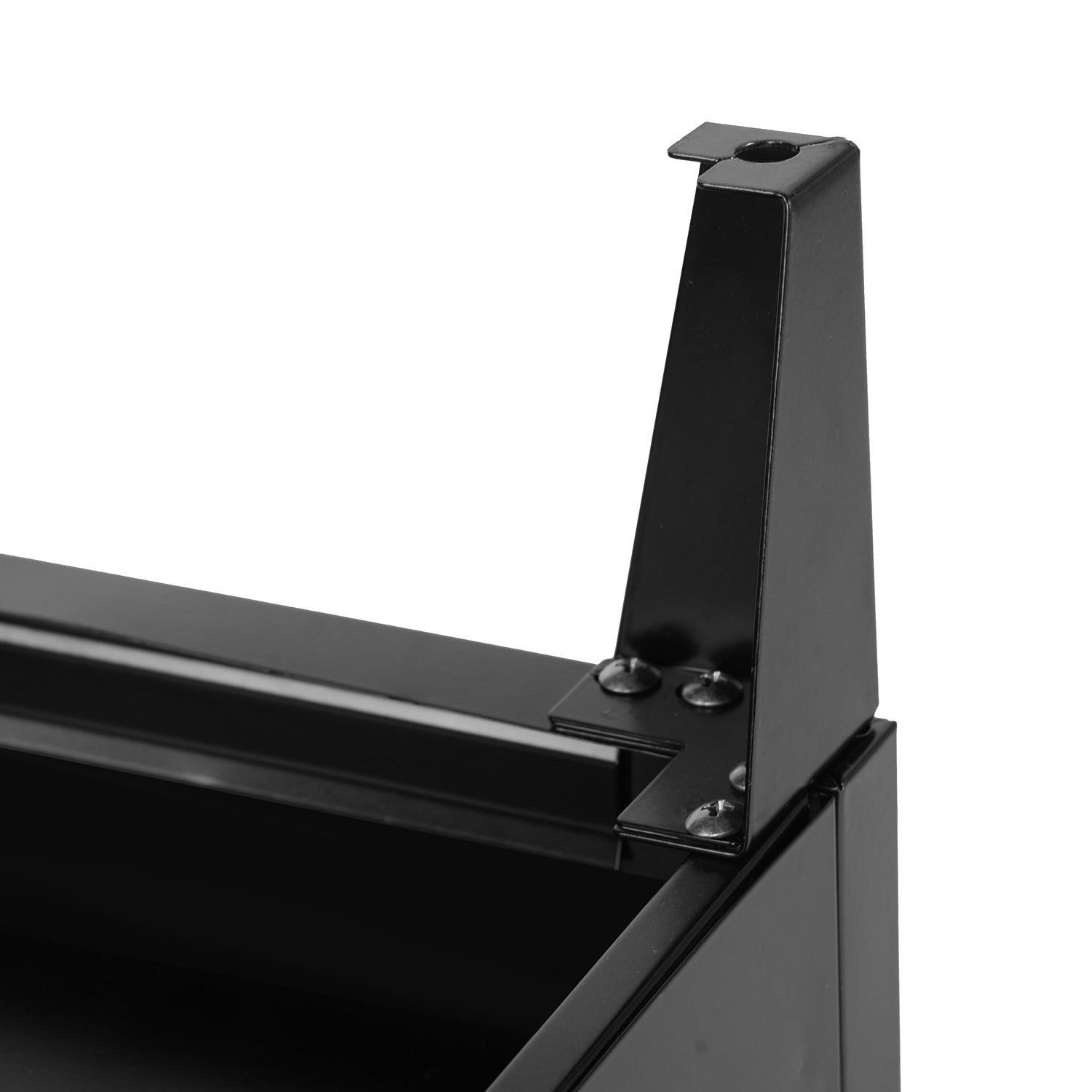 Homy Casa GRAVES BLACK MDFT A Media Storage Cabinet Open Box