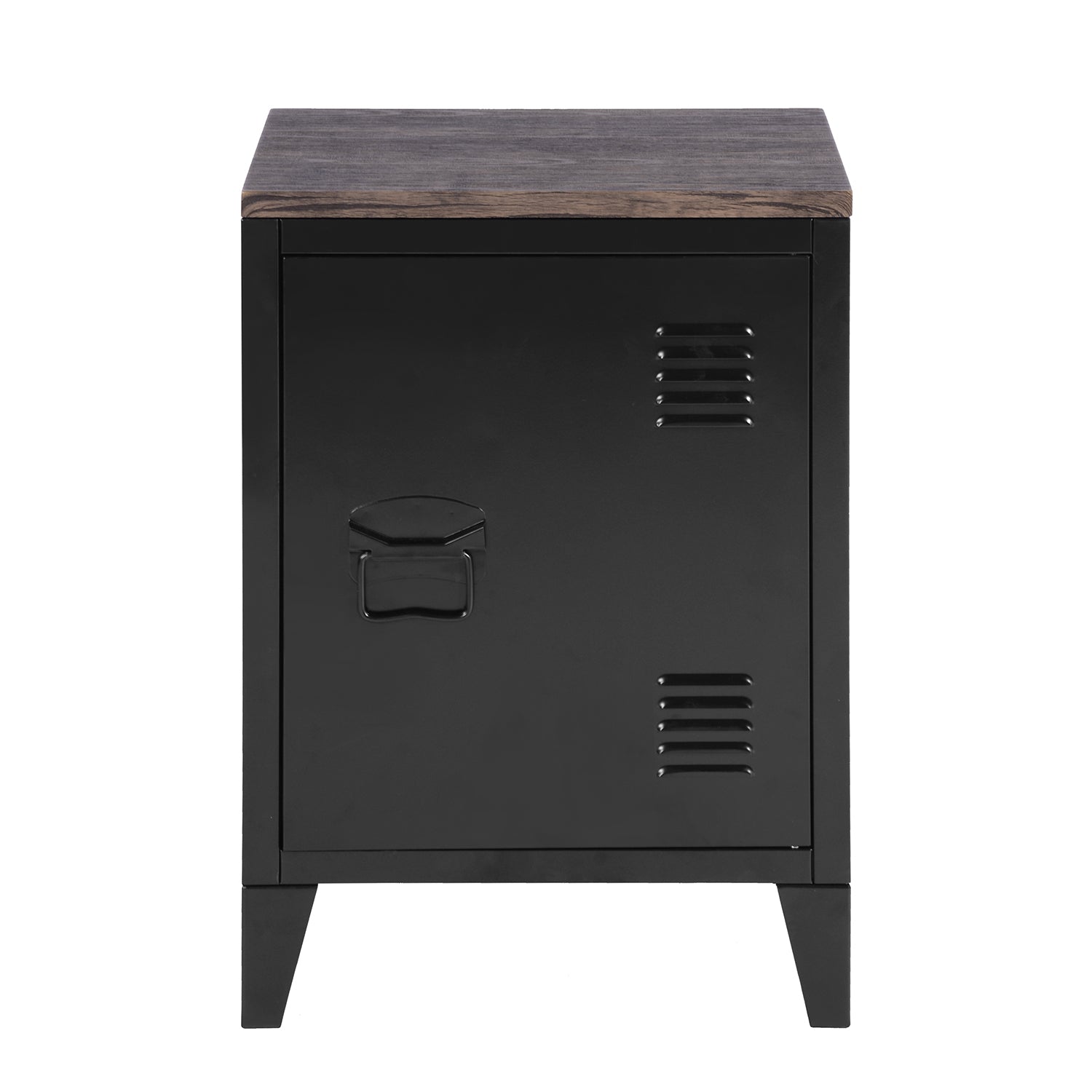 Homy Casa GRAVES BLACK MDFT A Media Storage Cabinet Open Box