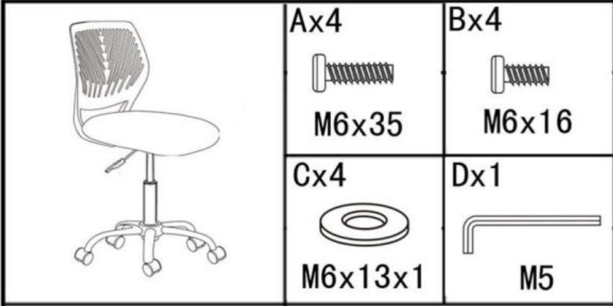 Carnation Desk Chair Hardwares