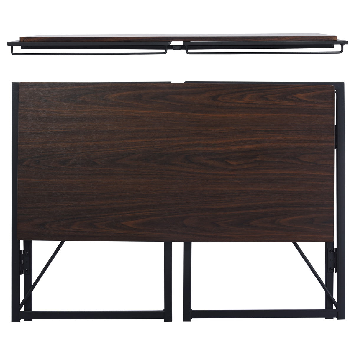 Harper Walnut & Ross Beige Home Office Set