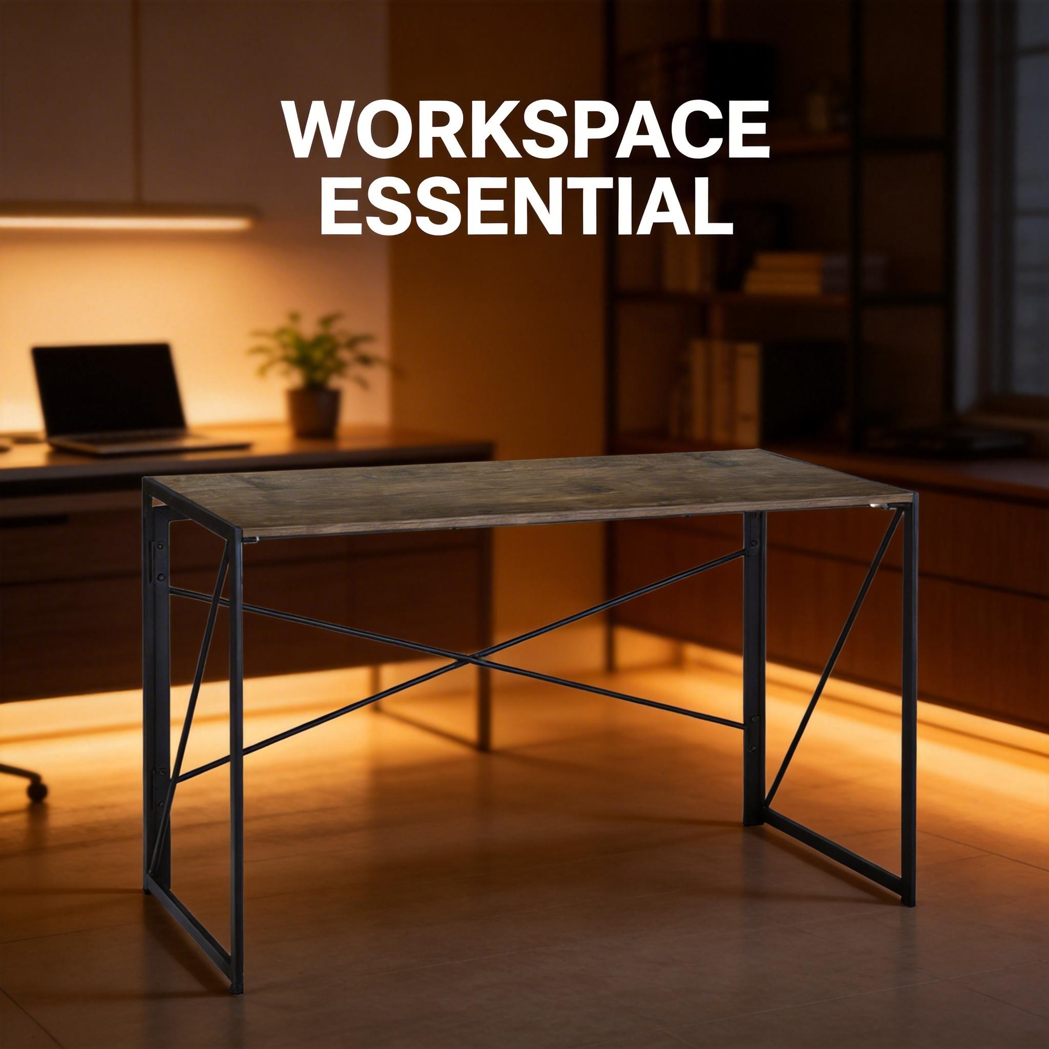 Homy Casa Harper 47" Folding Desk Compact Workspace Home Office