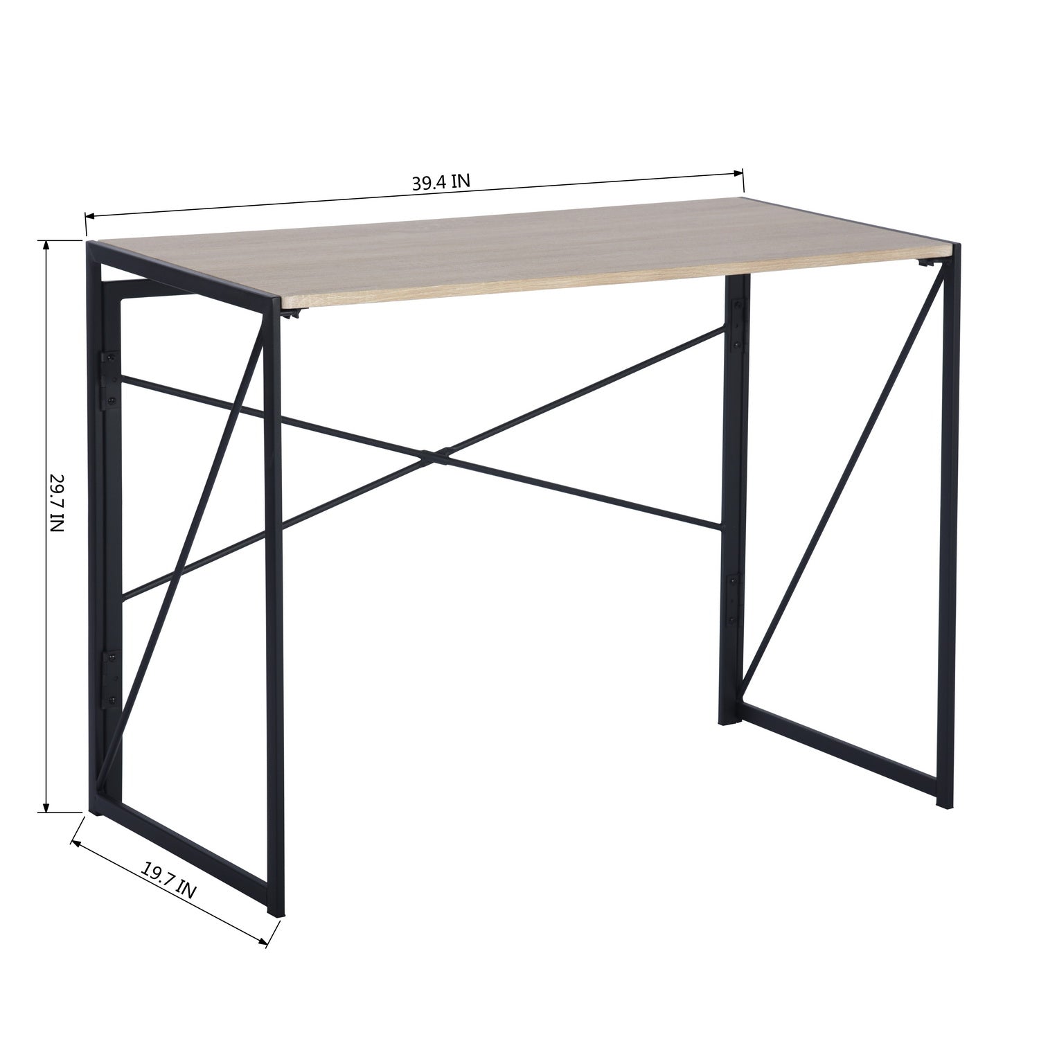 Homy Casa HARPER ROMAN A 39.4" Computer Desk for Home Office Workspace
