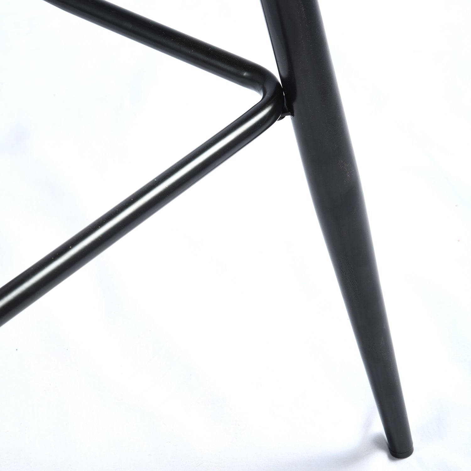 Homy Casa HASEEB BAR 30 Teal Terry Black Leg Bar Stool "18.31" W x 19.88" D x 39.37" H Bar Seating