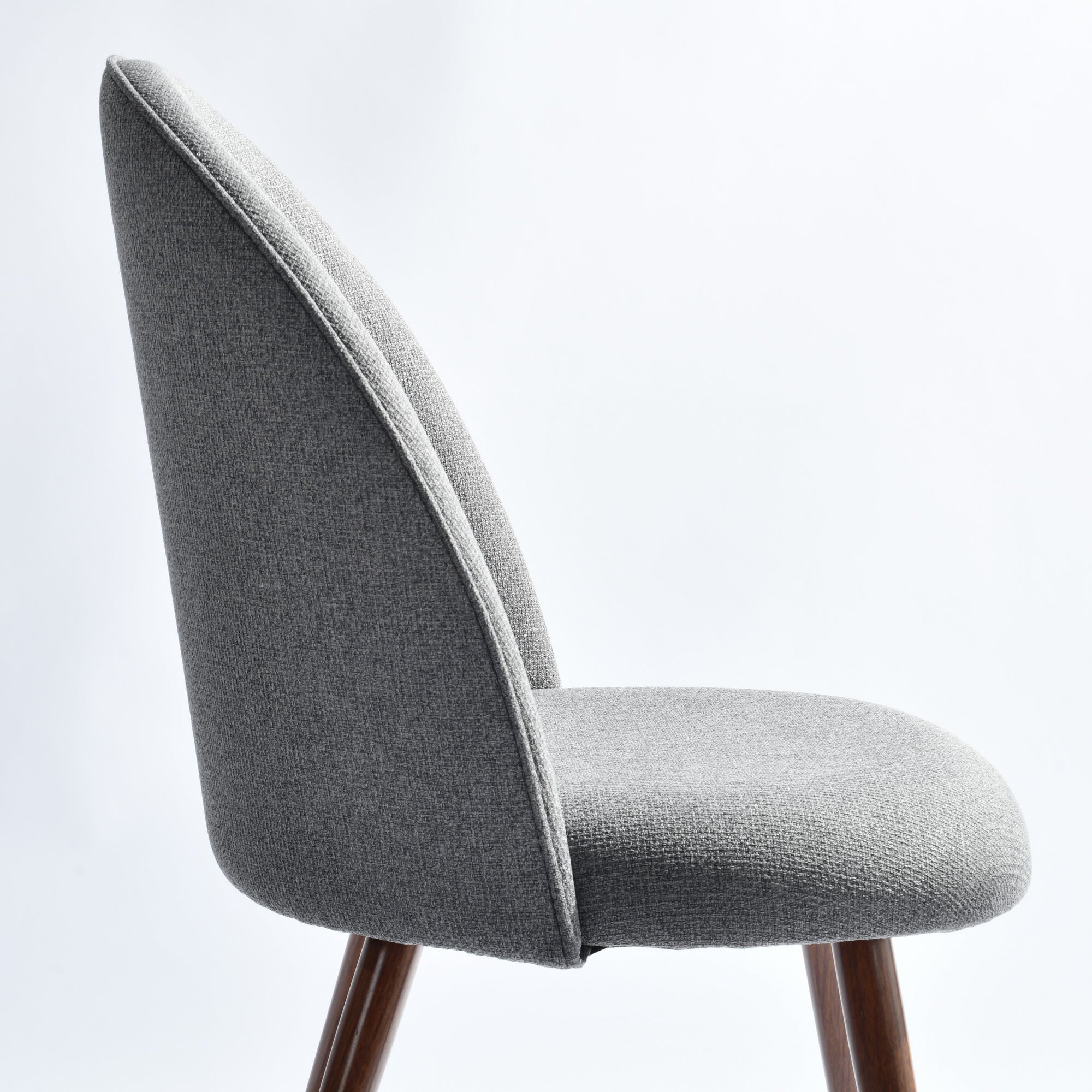 Open Box Homy Casa HAVEN Fabric Grey Dining Chair Set "20.08''L x 21.06''W x 33.07''H" Modern Seating for Kitchen & Dining Room