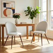 Haven High Back Fabric Upholsted Dining Chair Set of 2
