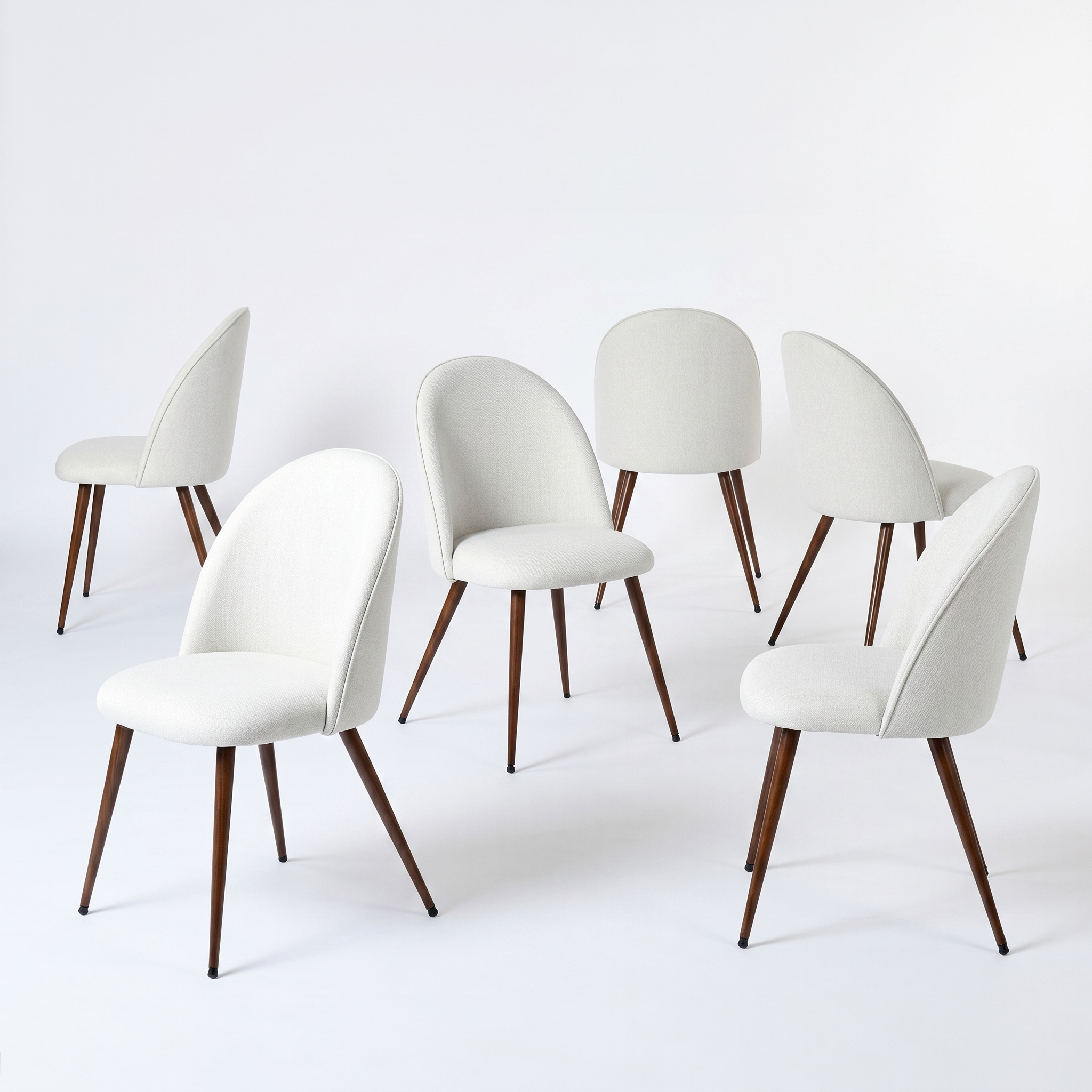 Haven High Back Upholsted Dining Chairs Set of 6