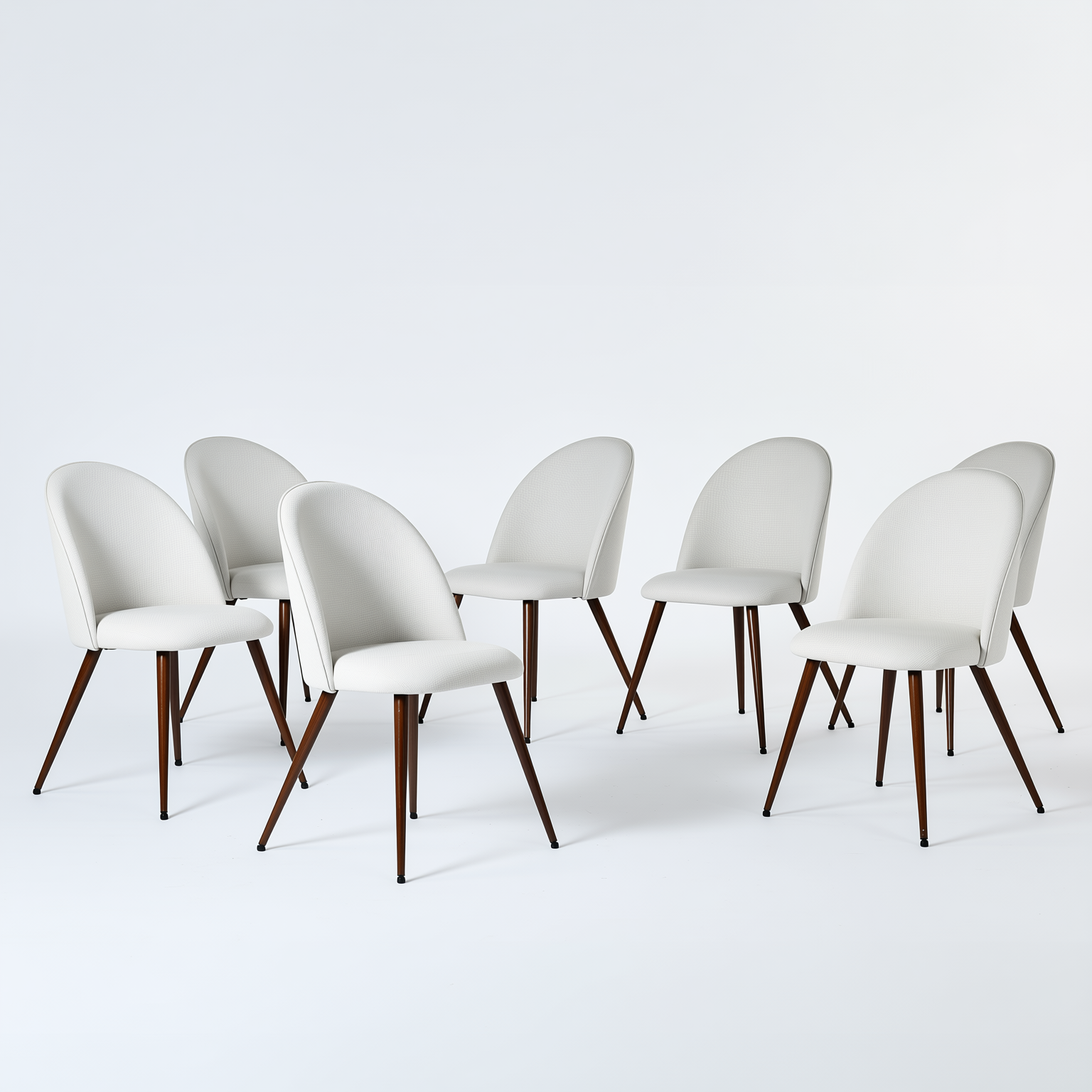 Haven High Back Upholsted Dining Chairs Set of 6