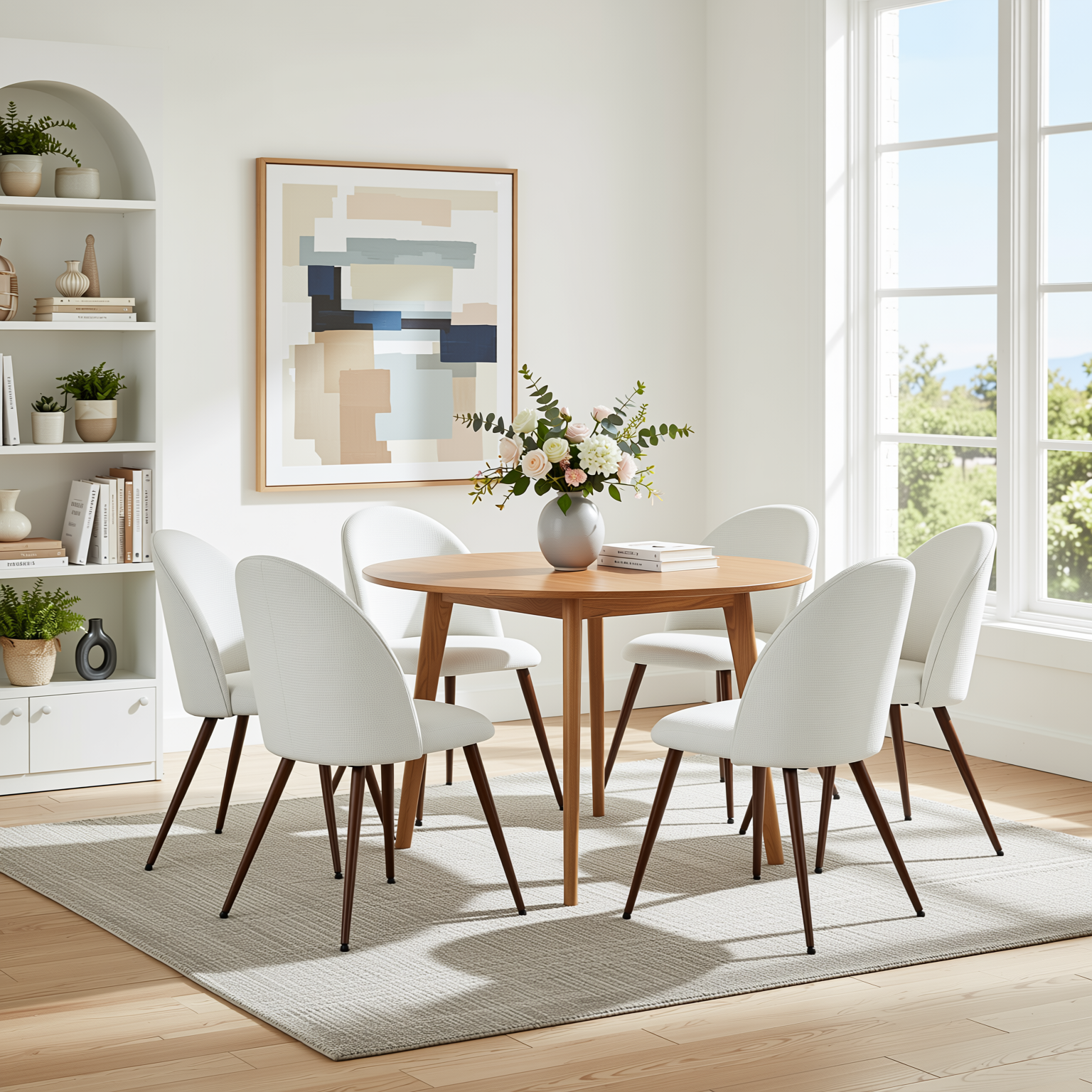 Haven High Back Upholsted Dining Chairs Set of 6