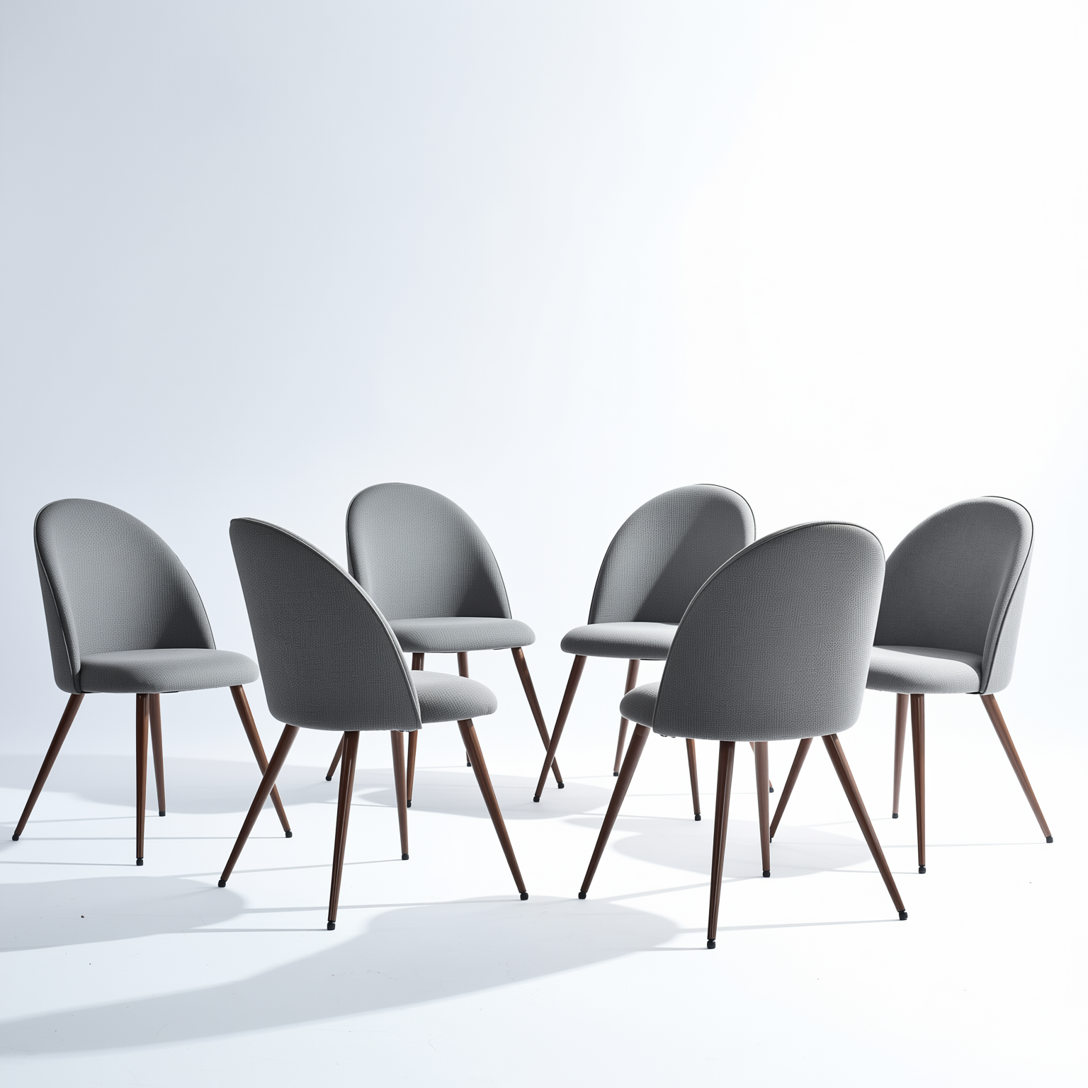 Haven High Back Upholsted Dining Chairs Set of 6
