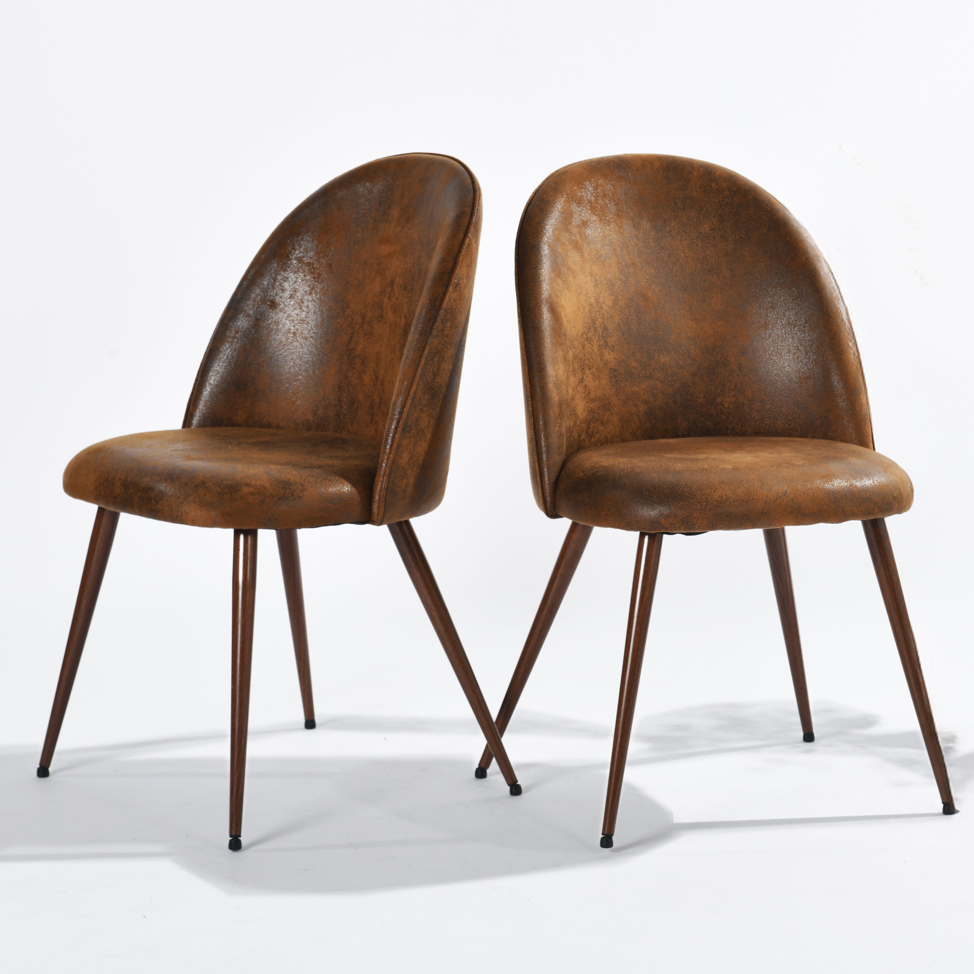 Haven High Back Fabric Upholsted Dining Chair Set of 2