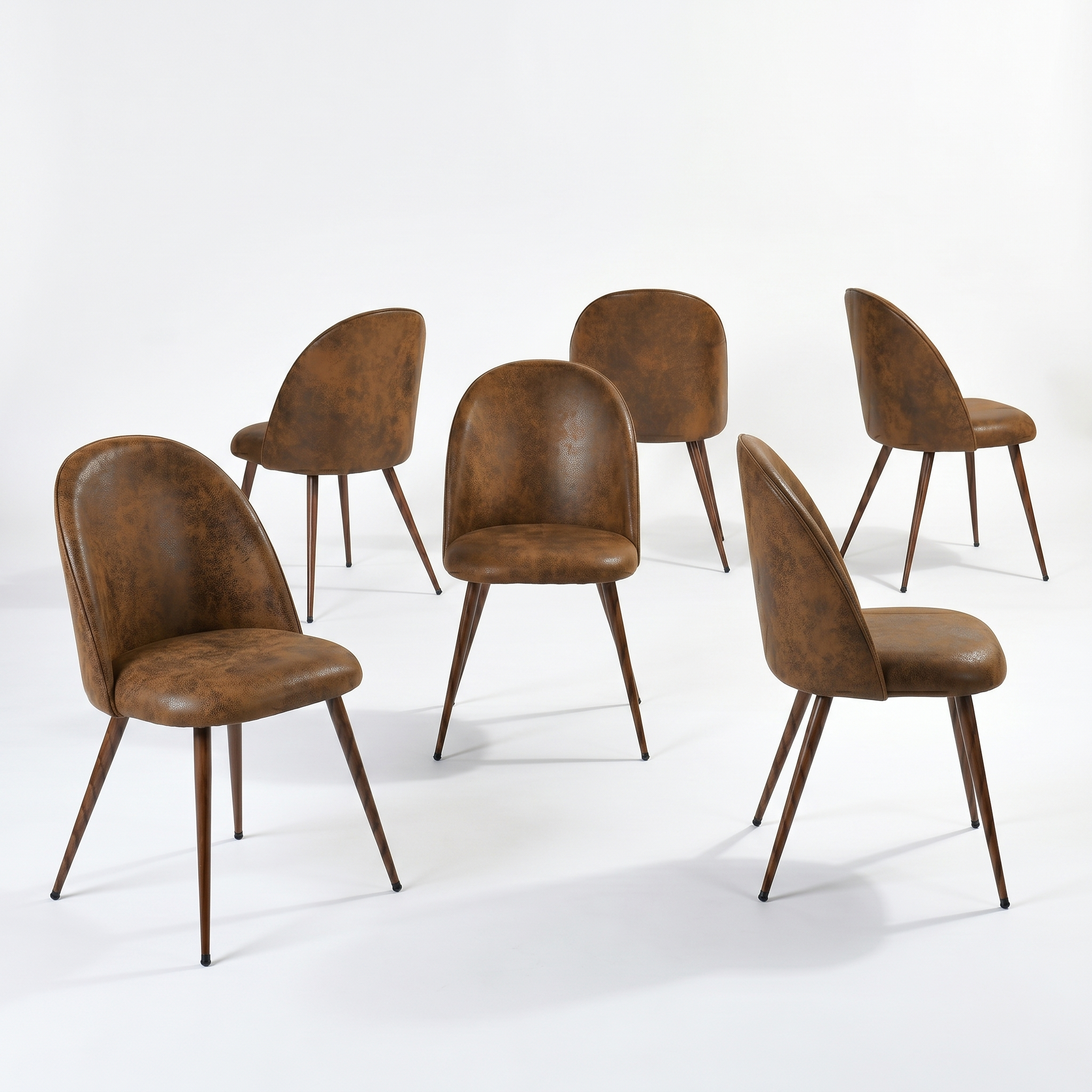 Haven High Back Upholsted Dining Chairs Set of 6