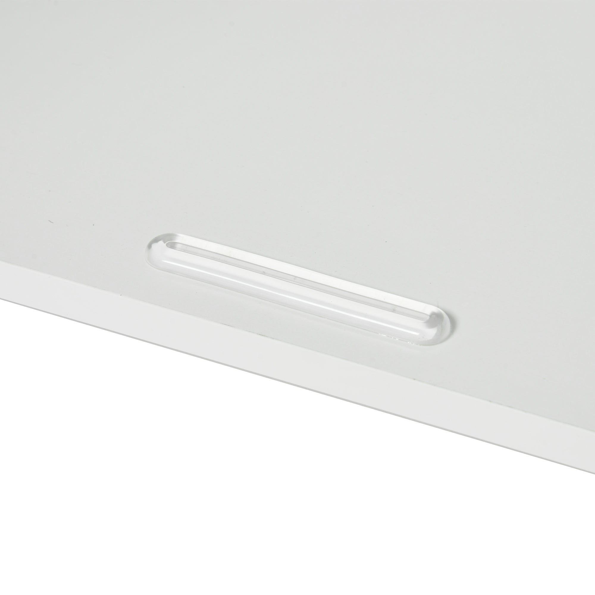 HUGH Kitchen Island Cart on Wheels, 45.3” Rolling Storage Cabinet with Oak-Finish Wood Top, 3 Drawers and 4 Doors, Side Towel Bars, White