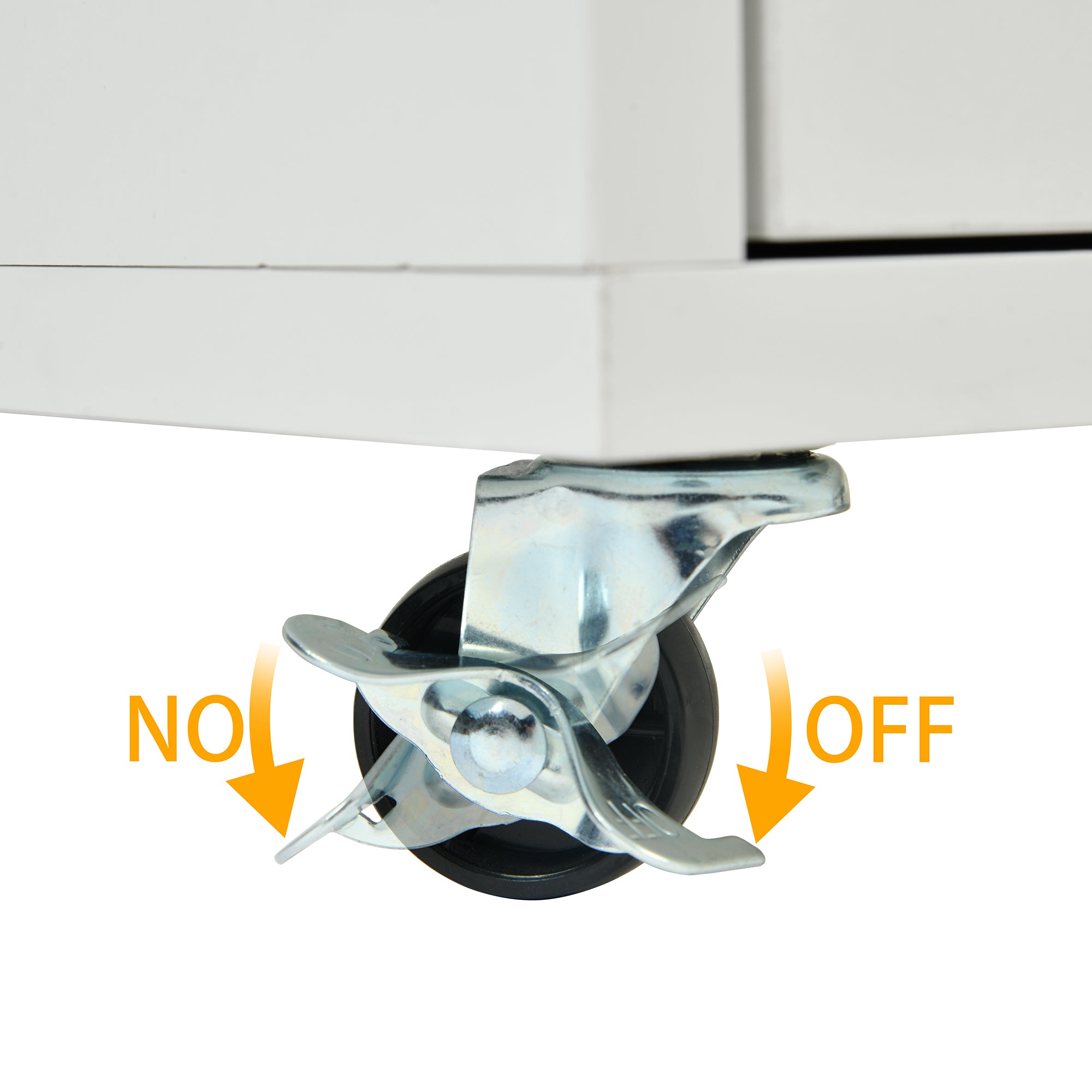 HUGH Kitchen Island Cart on Wheels, 45.3” Rolling Storage Cabinet with Oak-Finish Wood Top, 3 Drawers and 4 Doors, Side Towel Bars, White