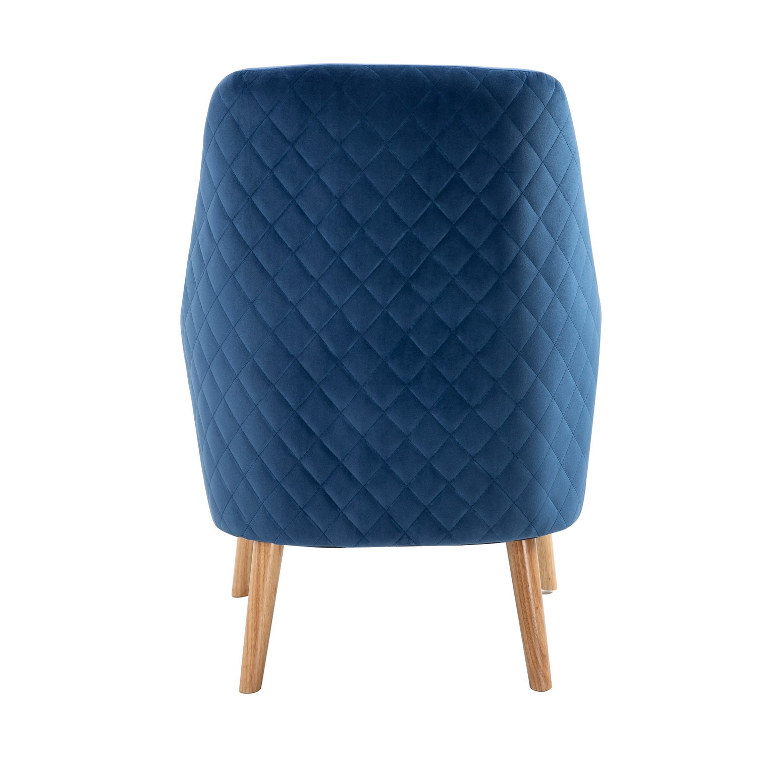Homy Casa HUTTER BLUE Leisure Chair Modern Velvet Armchair for Living Room, Bedroom, Office Open Box