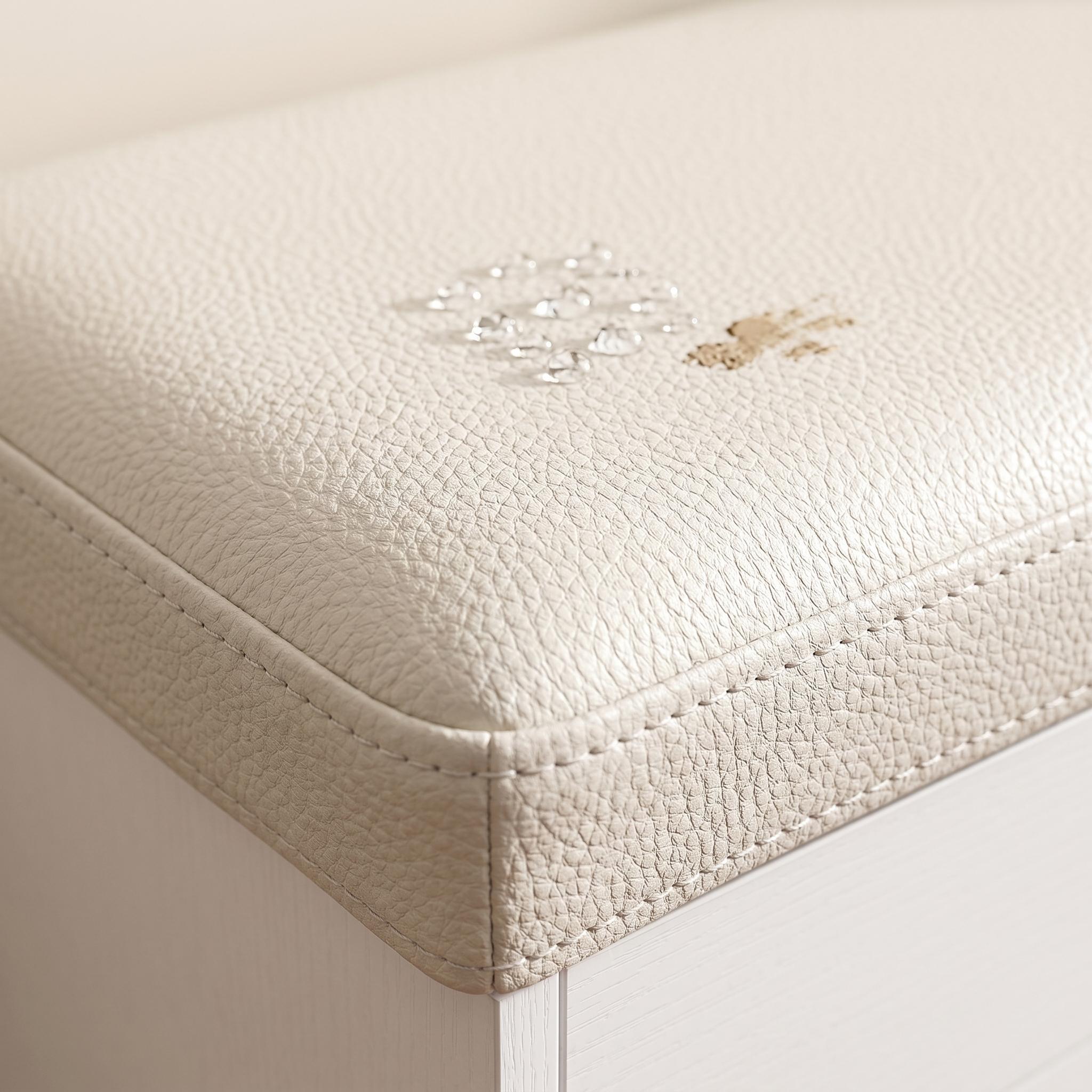 Hallen 39" Shoe Storage Bench with Tilt-Out Cabinet and Faux Leather Cushioned Seat