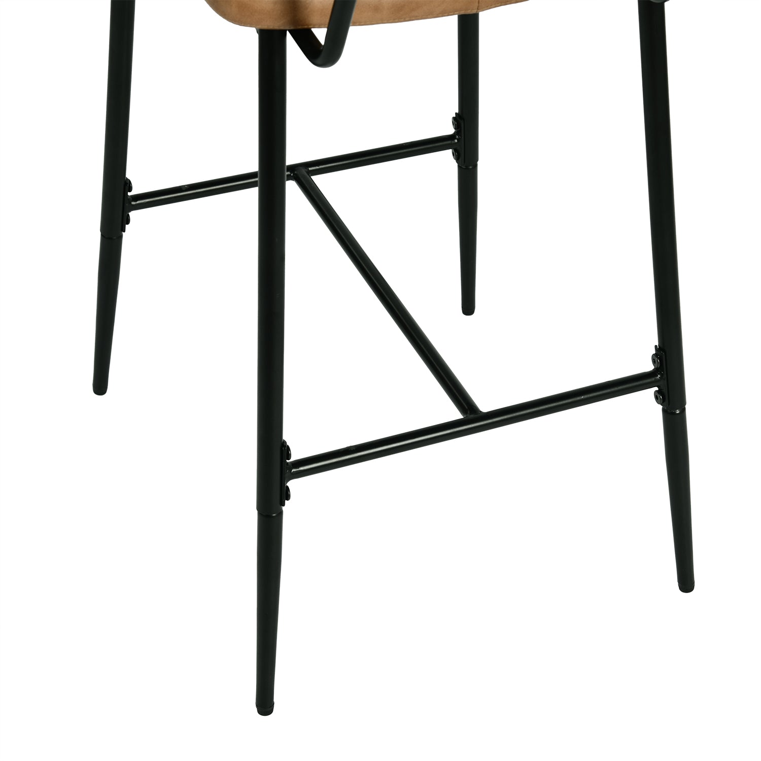 Homy Casa IDP-CS001 Cognac Brown Counter Bar Stools Open Box