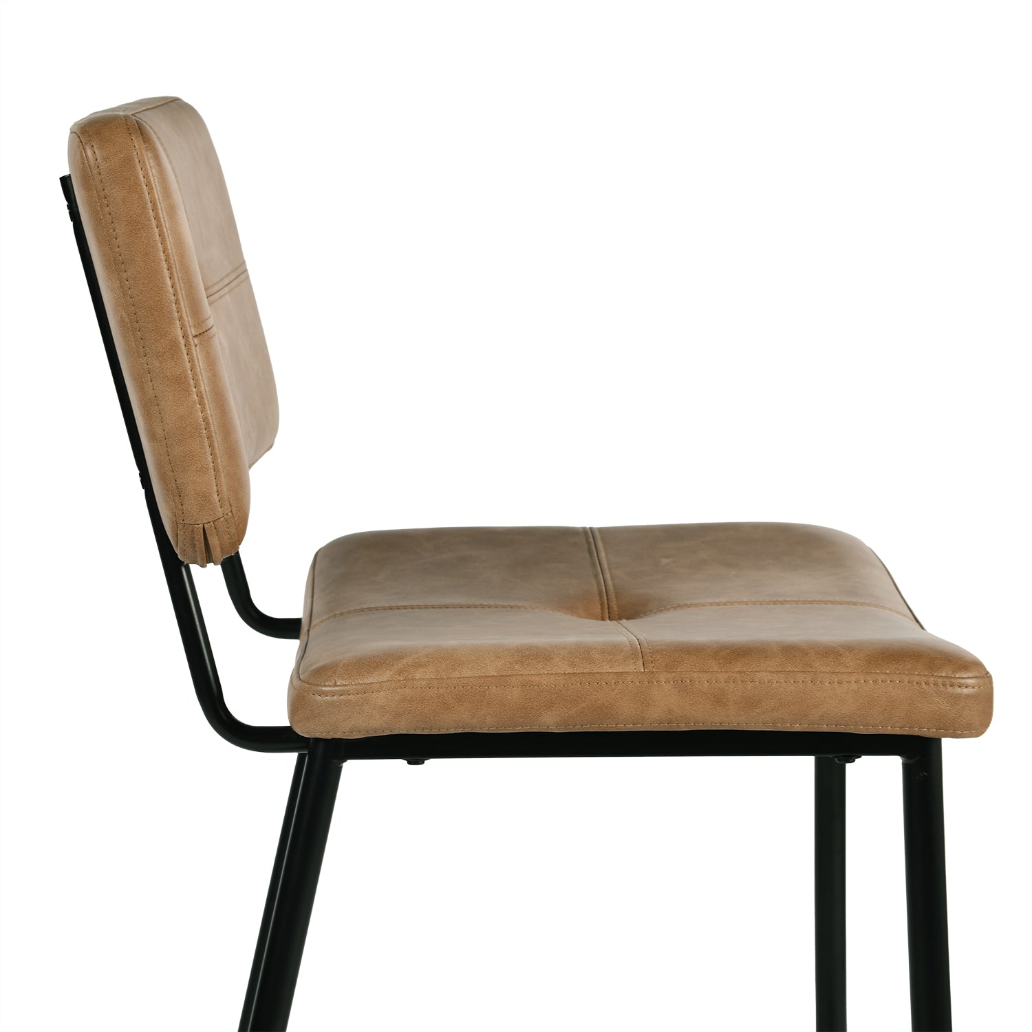 Homy Casa IDP-CS001 Cognac Brown Counter Bar Stools Open Box