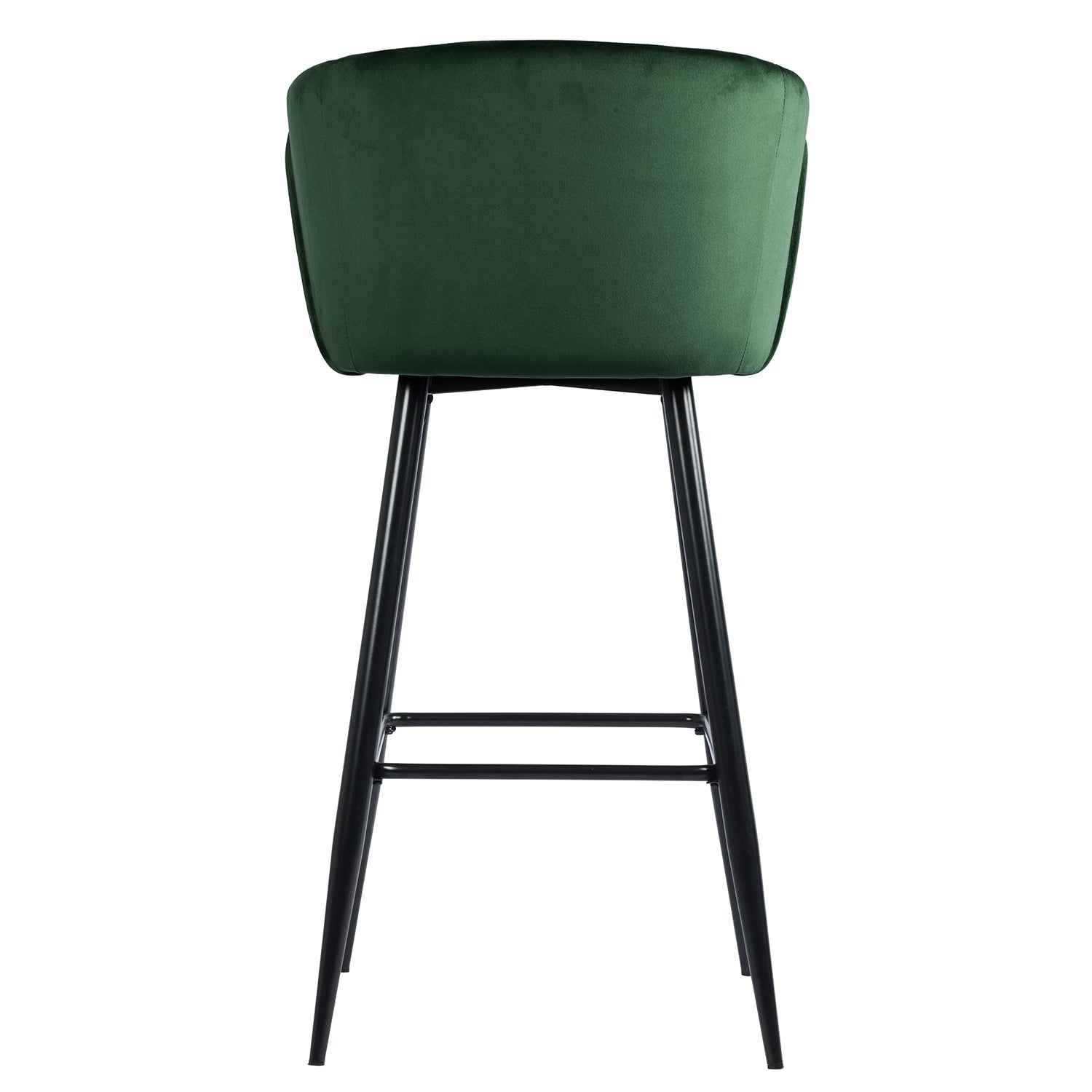 Homy Casa Aldridge Green 2PC 30" Velvet Upholstered Bar Stools Open Box