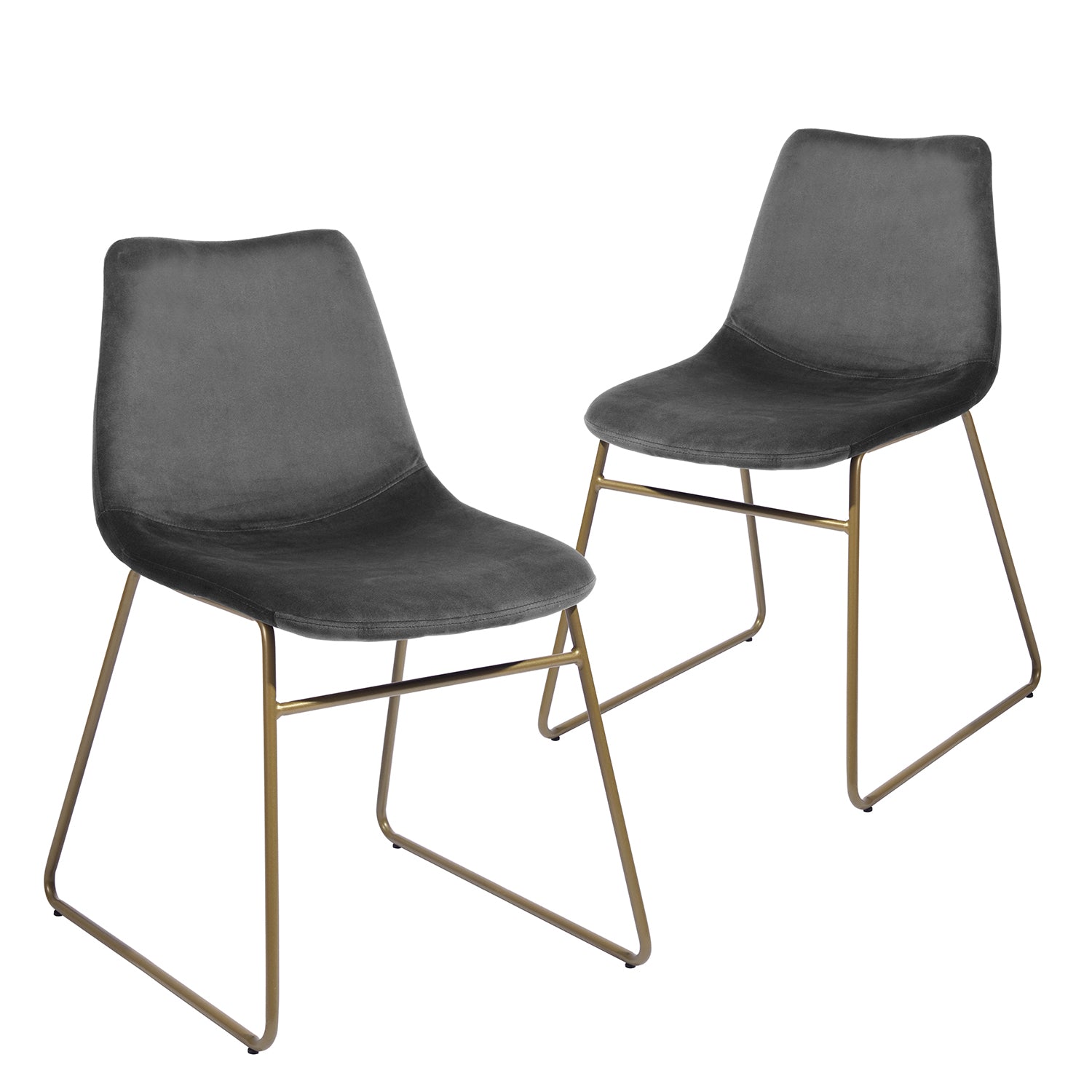 Batassel Velvet Upholstery Dining Chair Set of 2