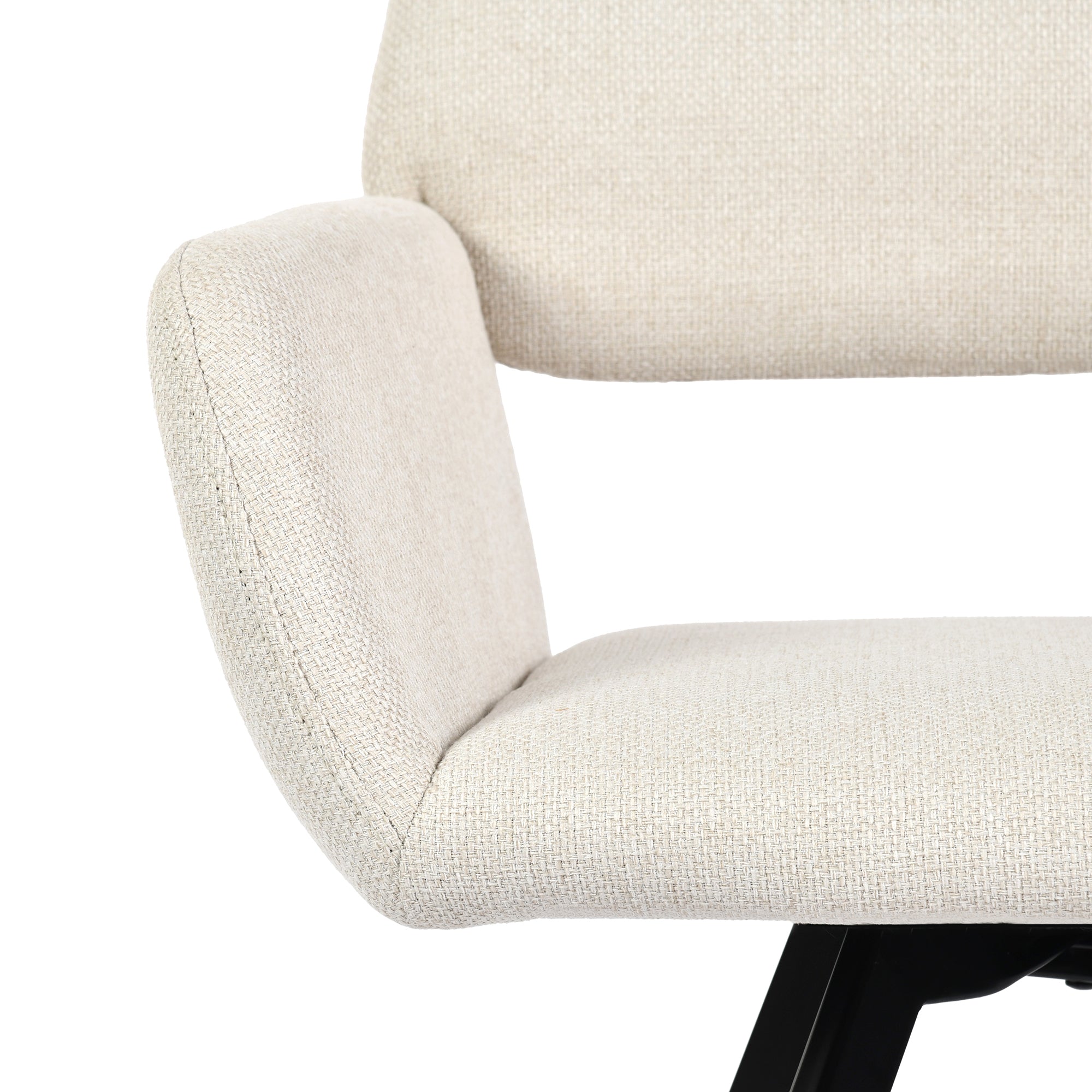 Fontana 3 Piece Walnut & California Upholstered Dining Set, Beige