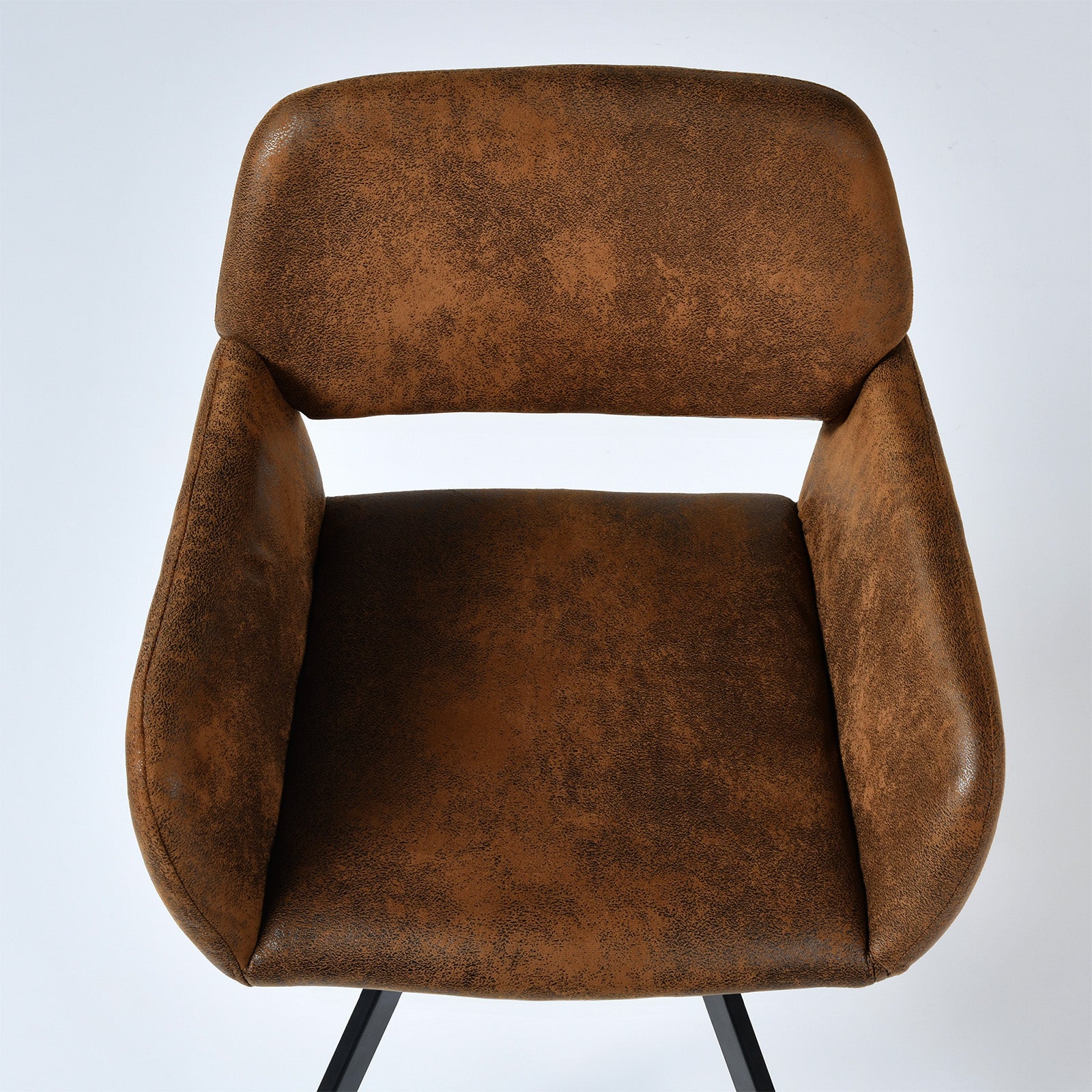 Fontana 3 Piece Walnut & California Upholstered Dining Set, Suede Brown