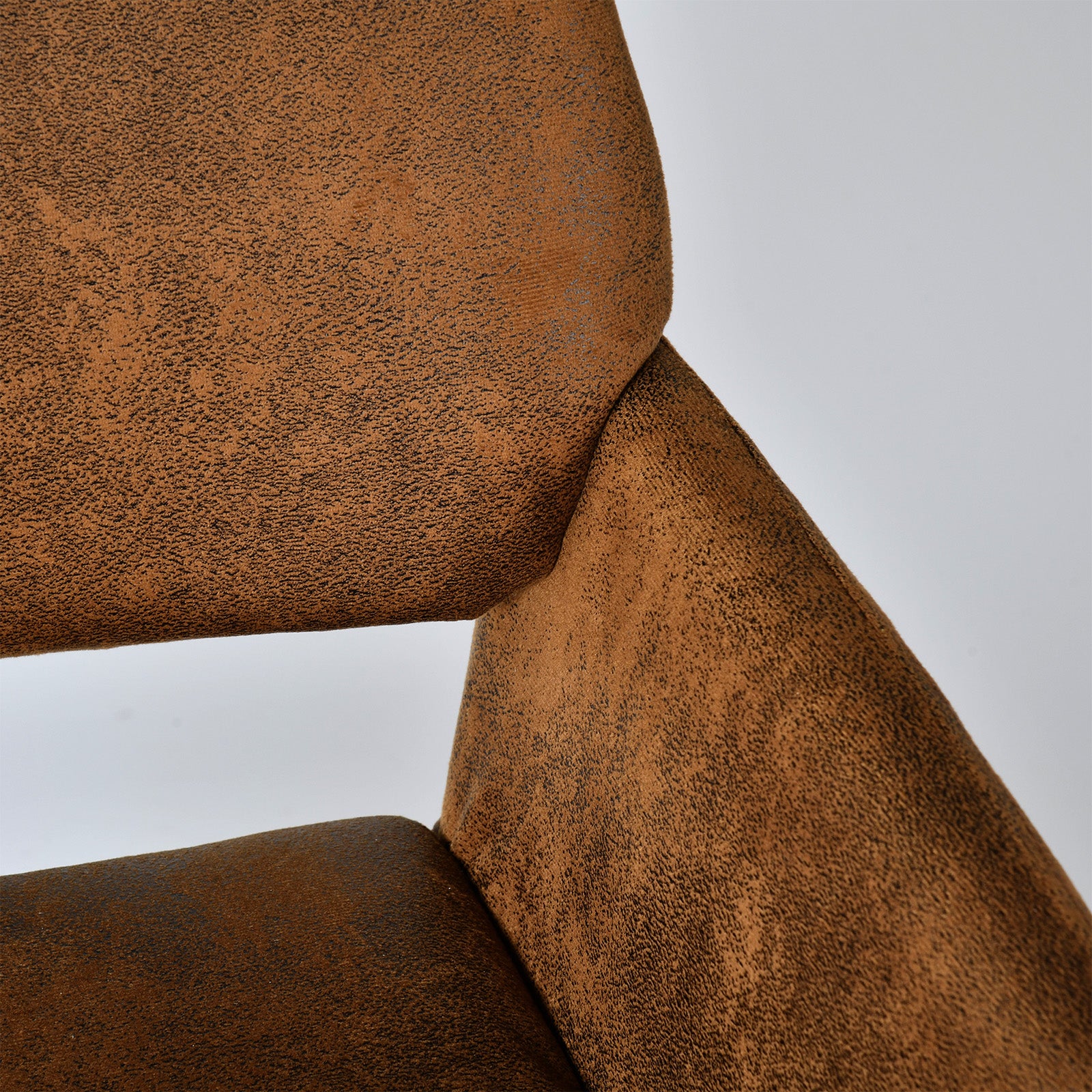 Fontana 3 Piece Walnut & California Upholstered Dining Set, Suede Brown