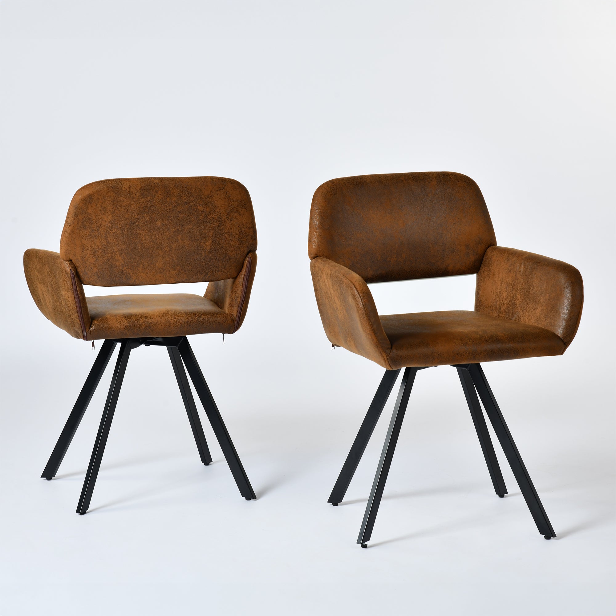Stan 5 Piece Walnut & California Upholstered Dining Set