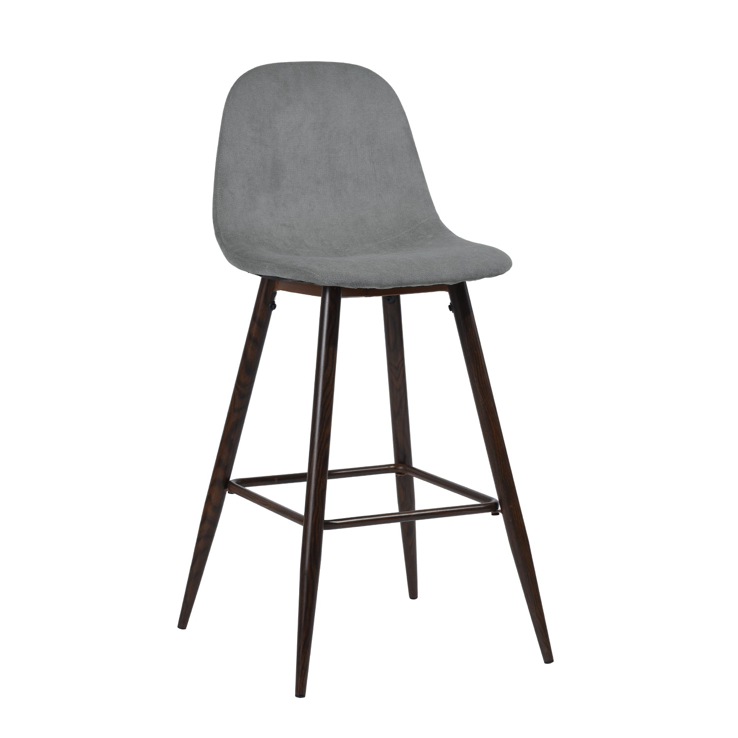 Charlton 26" Upholstered Counter Height Bar Stools with Back Set of 2-HOMY CASA