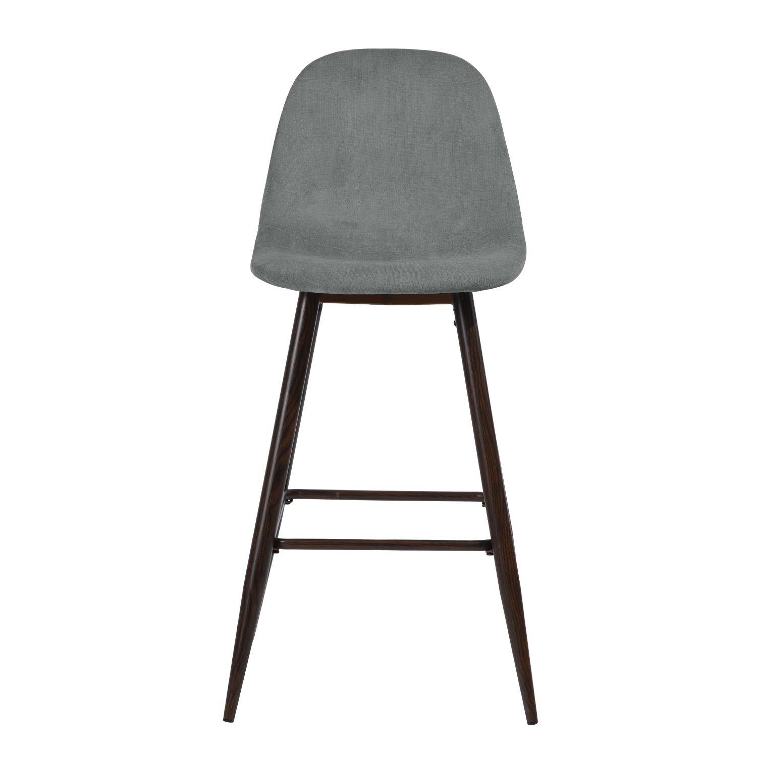Charlton 26" Upholstered Counter Height Bar Stools with Back Set of 2-HOMY CASA