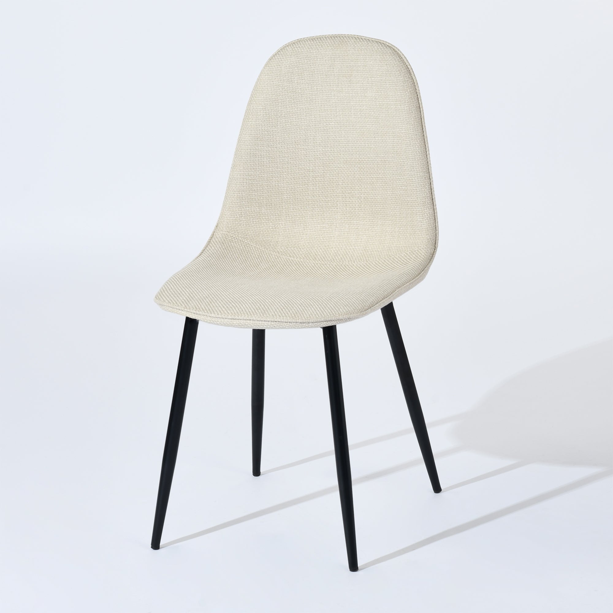 Homy Casa CHARLTON 4PC FABRIC KHAKI Beige Dining Chair