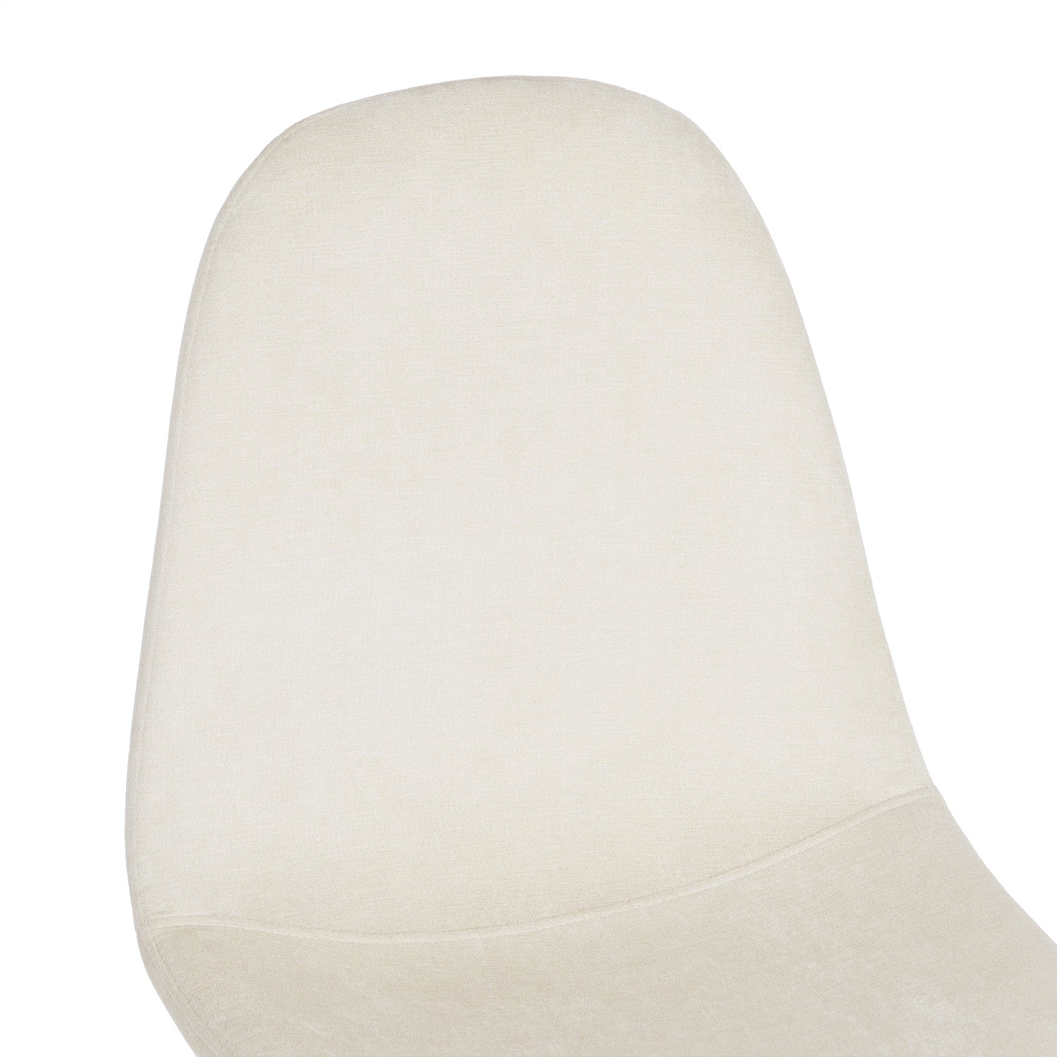 Open Box Homy Casa CHARLTON TERRY BEIGE OAK LEG Dining Chair "17.32 x 20.87 x 34.25 in" Modern Seating for Home and Office