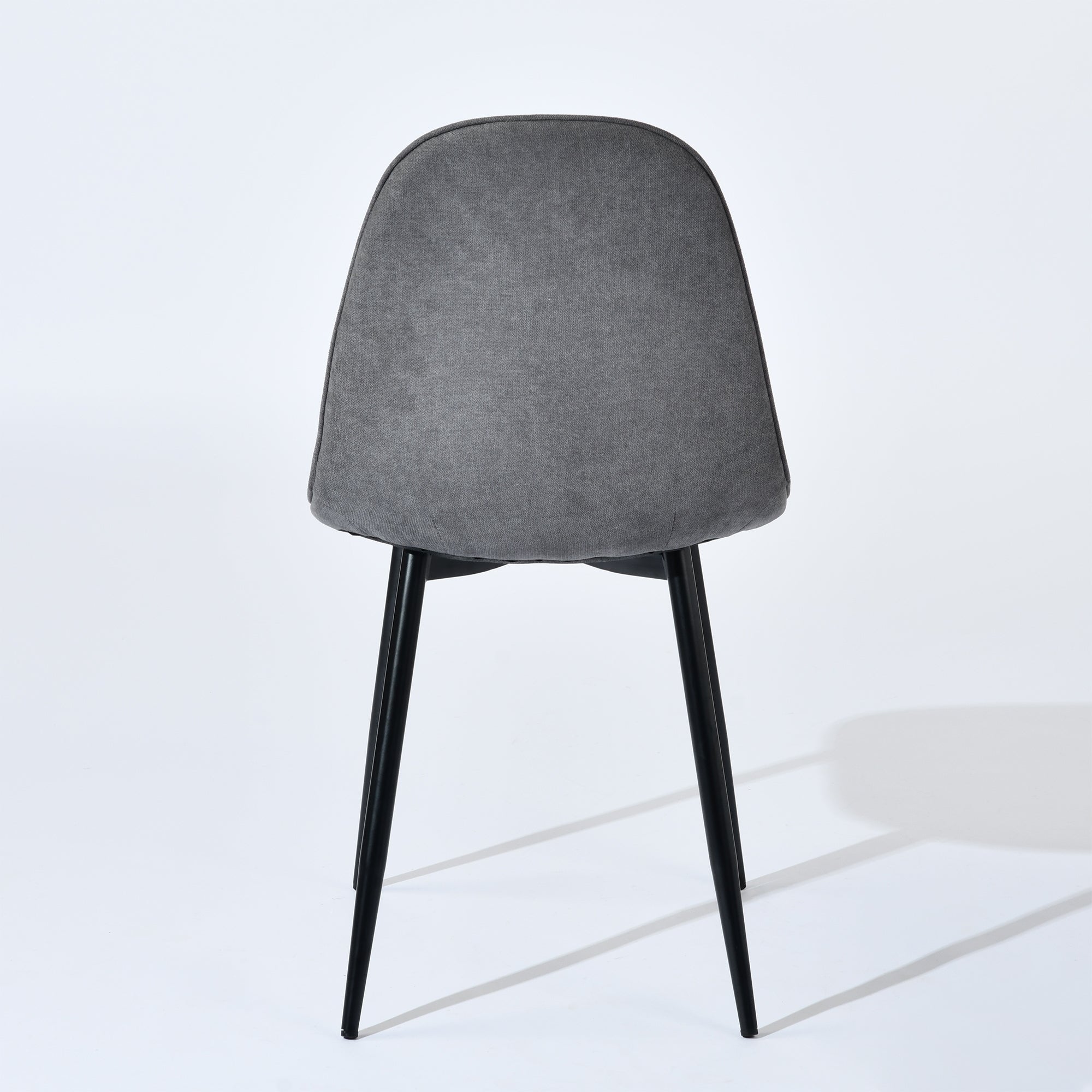 Charlton Terry Fabric Shell Dining Chairs with Waisted Back Set of 4