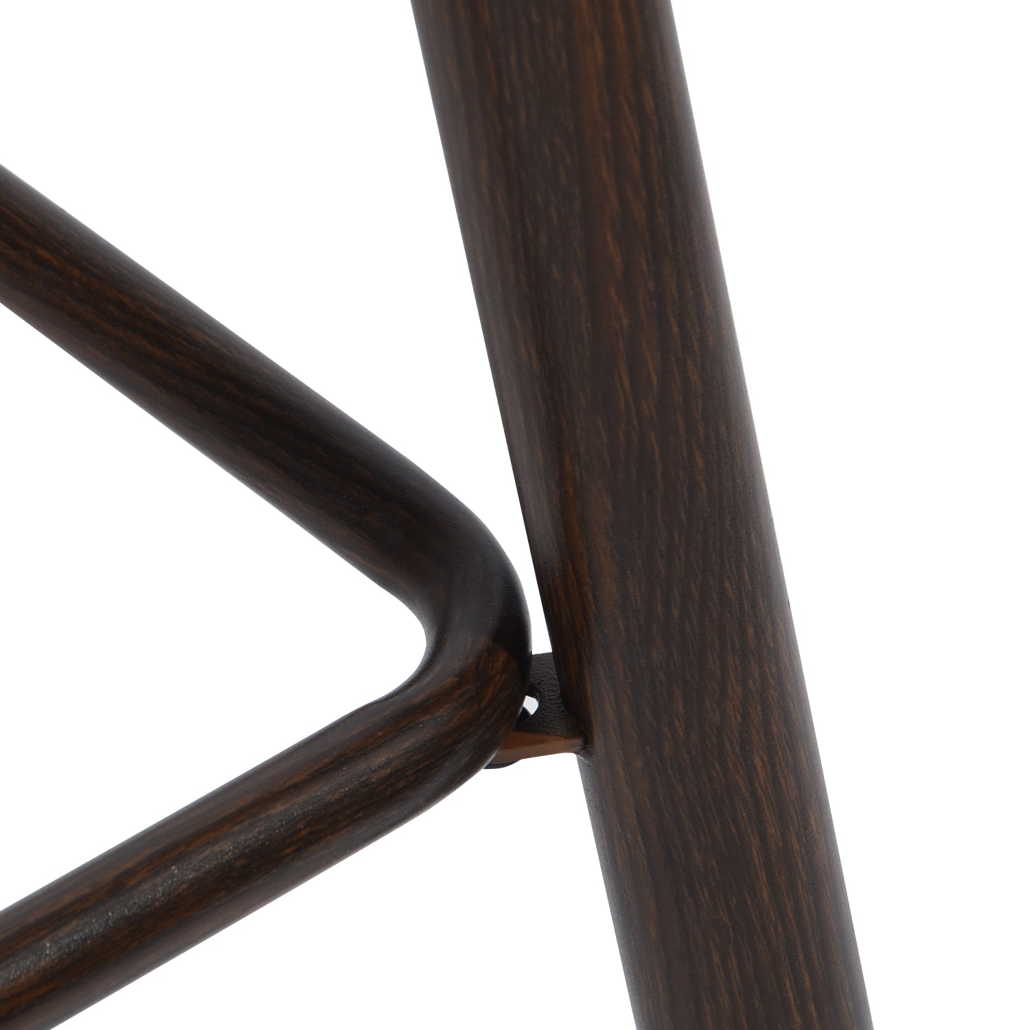 Open Box Homy Casa CHARLTON COUNTER 26" Navy Blue Terry Barstool with Walnut Metal Legs - Bar Stool Seating