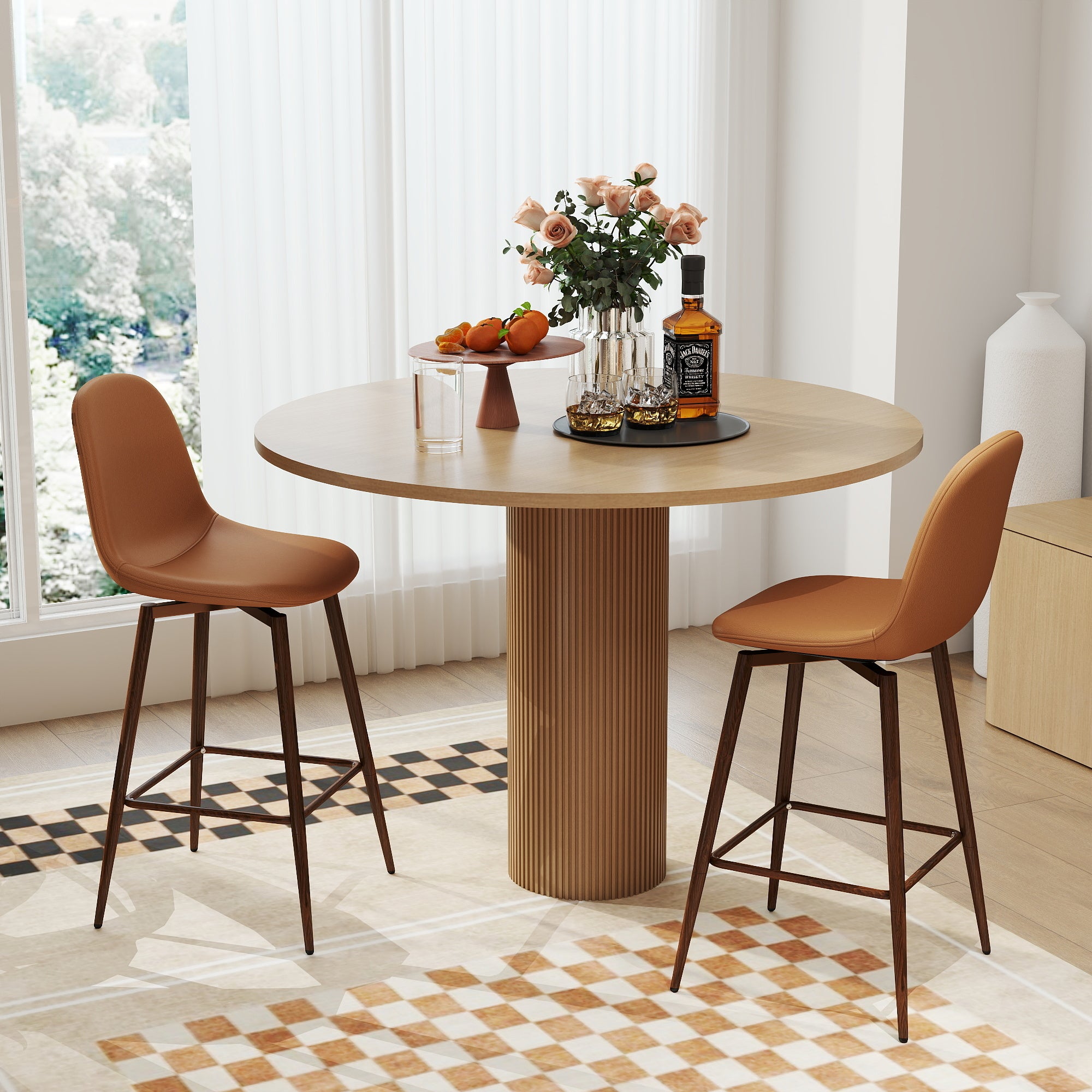 Homy Casa Charlton 26“ Counter Barstool Swivel Bar Stool for Home and Workspace Open Box